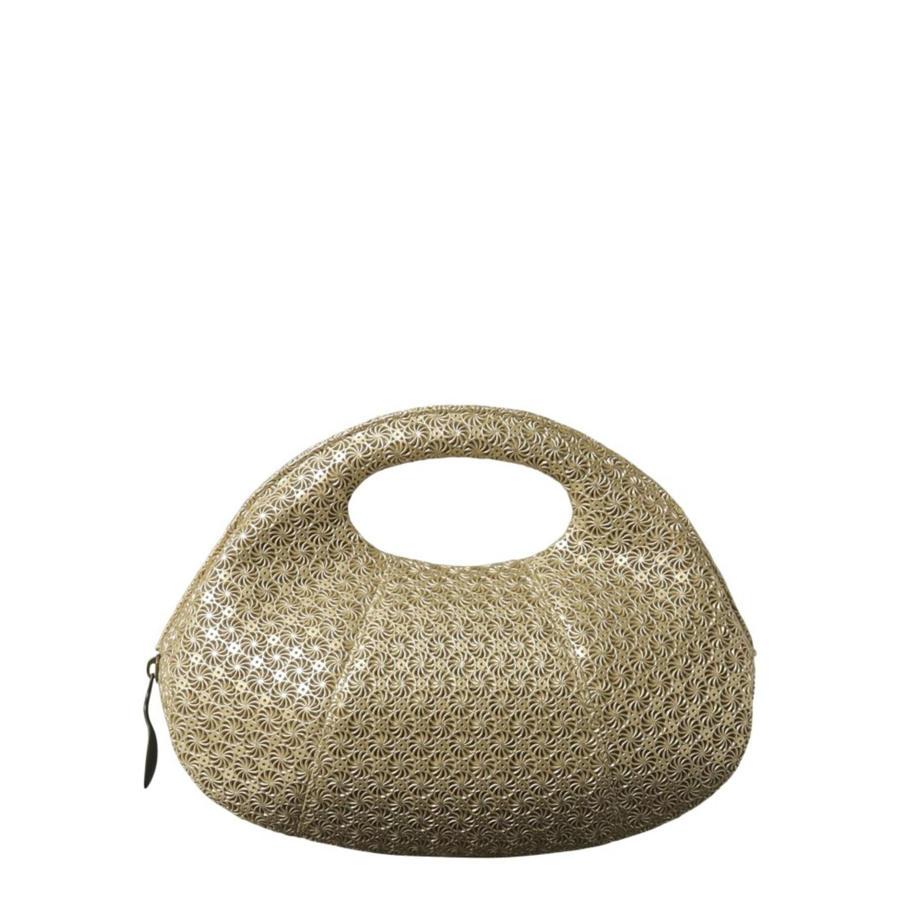 HIROKO HAYASHI「GIRASOLE（ジラソーレ）クロワッサンバッグM」|ハンドバッグ|ゴールド(407)