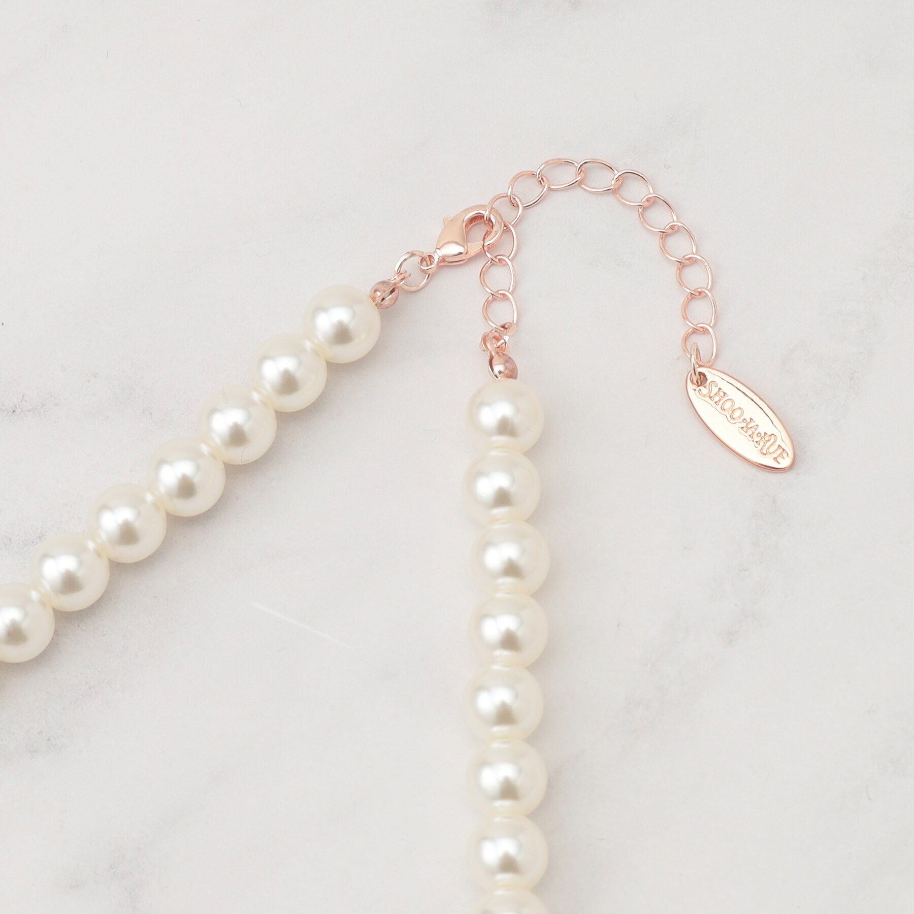 SHOO･LA･RUE「【セレモニー】フェイクパールパヴェネックレス」|ネックレス|