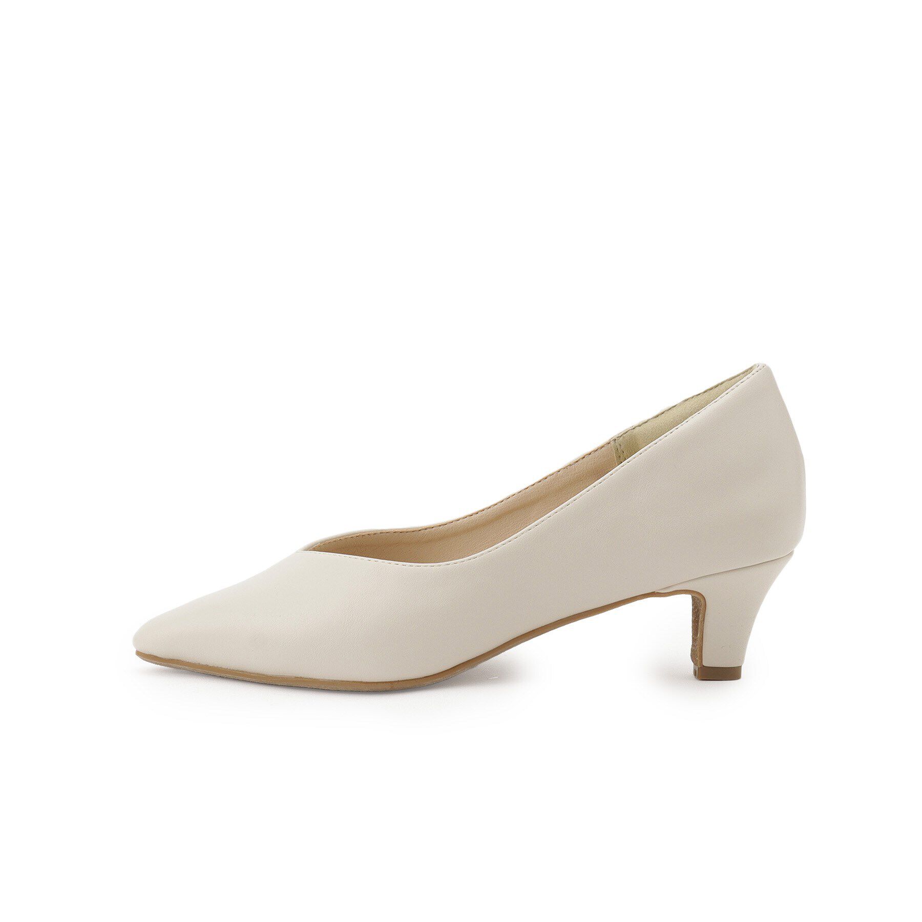 SHOO･LA･RUE「【通勤/セレモニー】Vカットデザインで足が美しく見える ベーシック5cmパンプス」|パンプス|