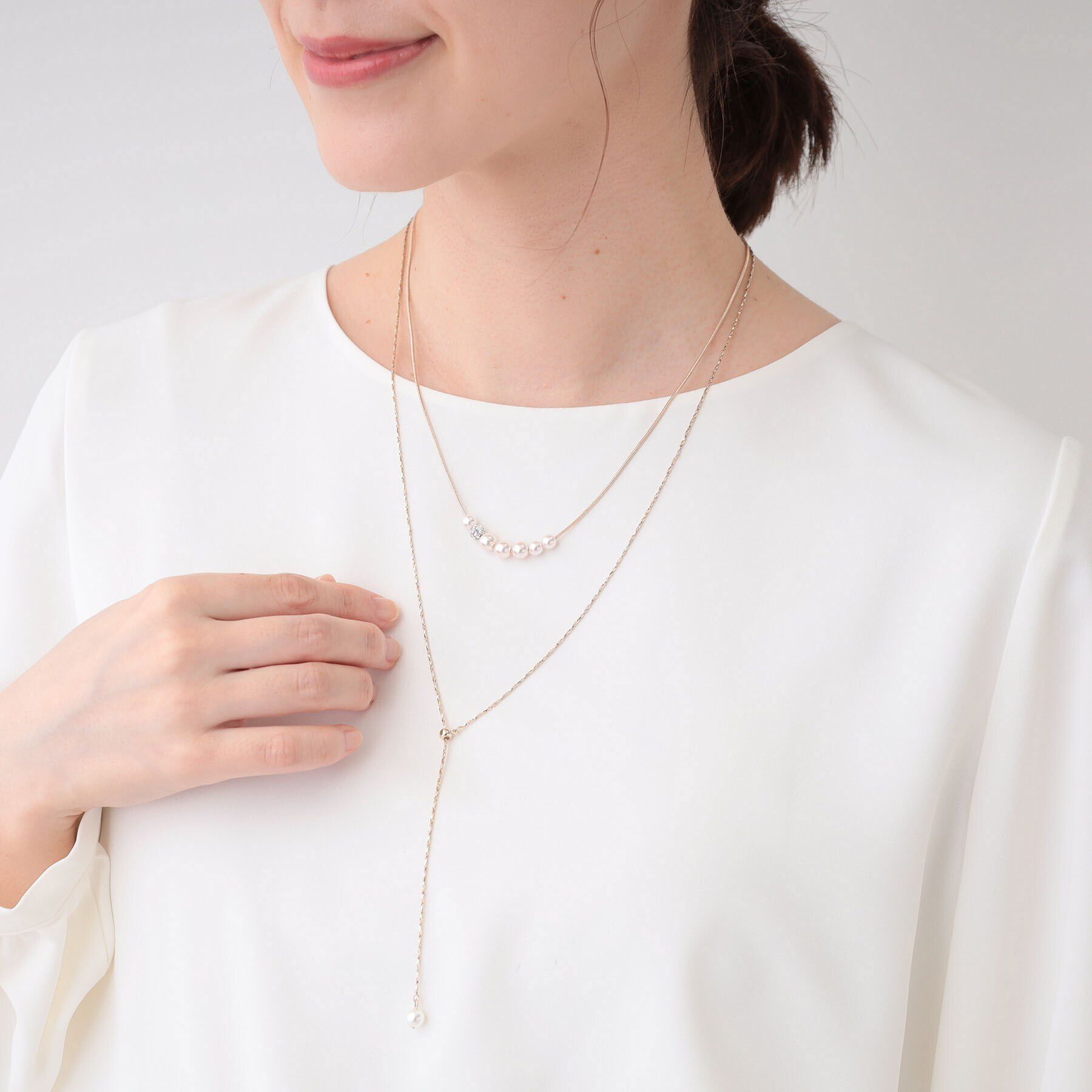 SHOO･LA･RUE「【セレモニー】3WAYネックレス」|ネックレス|