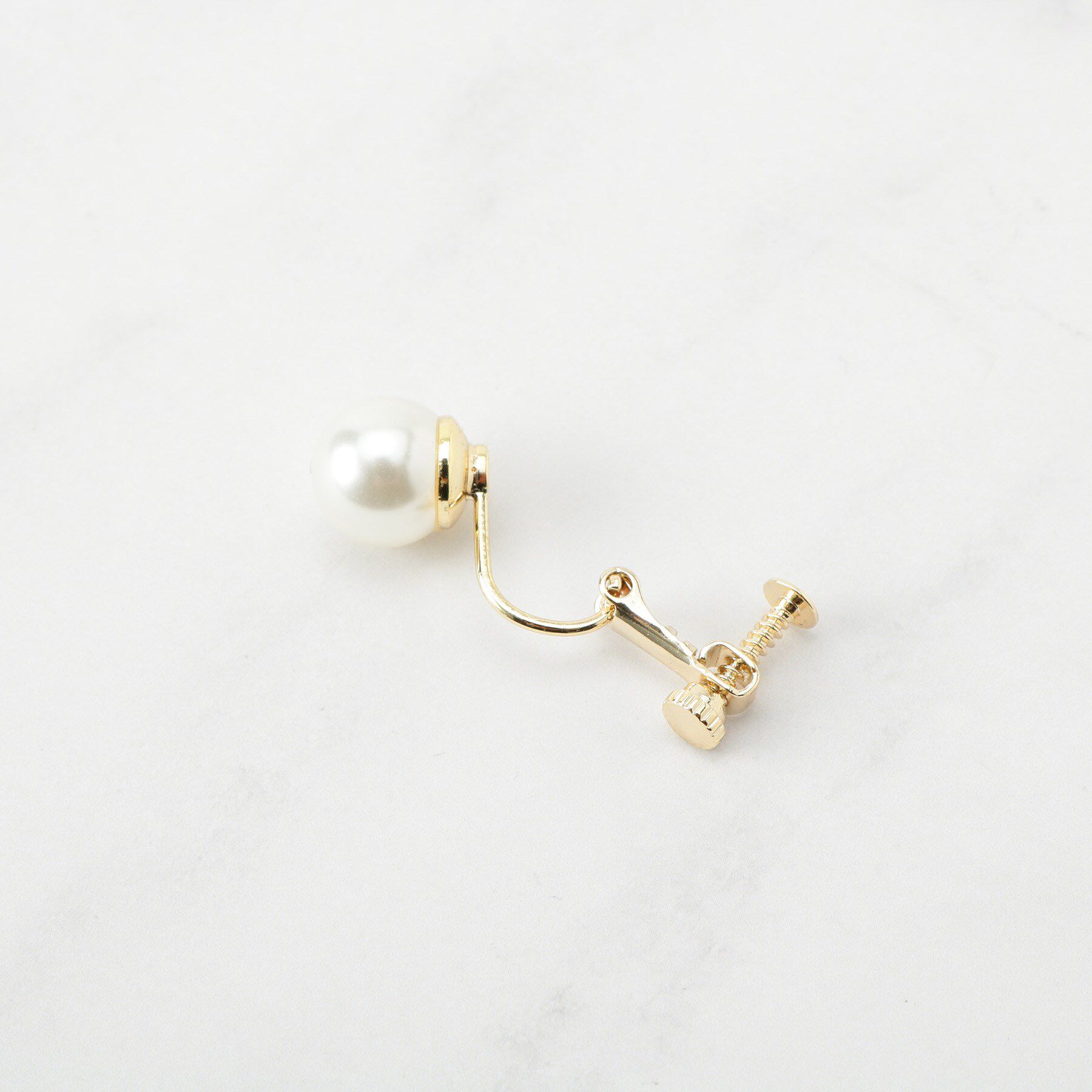 SHOO･LA･RUE「【セレモニー／2点セット】シンプルフェイクパールネックレス＆イヤー」|ネックレス|