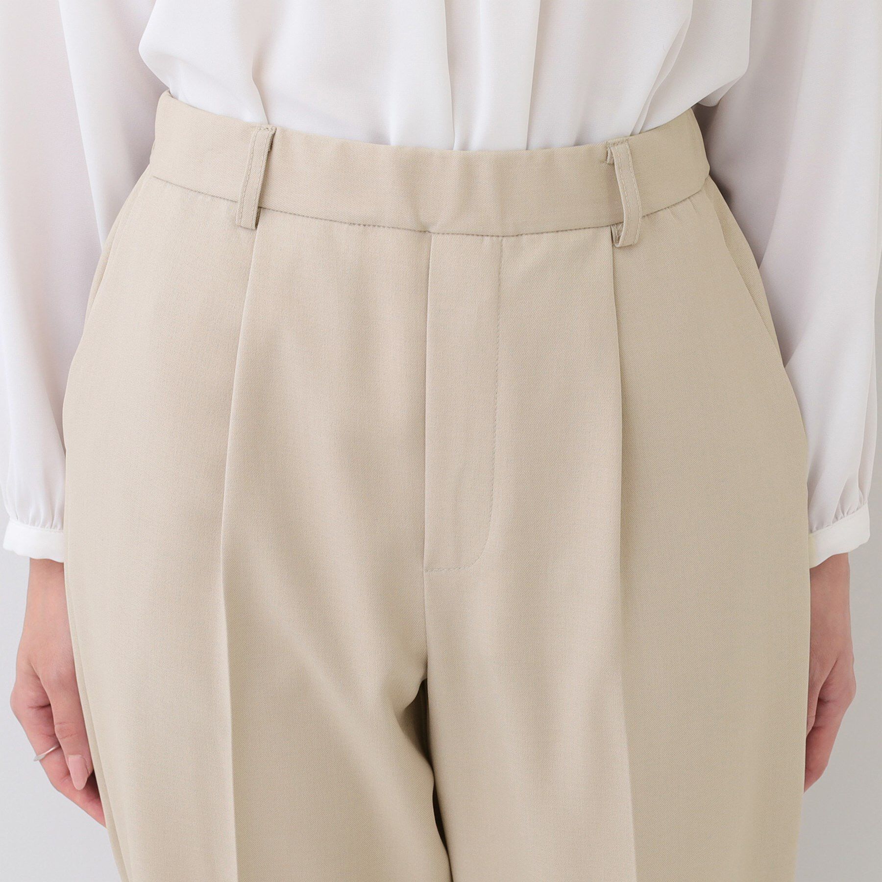 SHOO･LA･RUE「【洗える/S-LL/セットアップ可/通勤/セレモニー】洗濯後しわになりにくい テーパードパンツ」|その他|