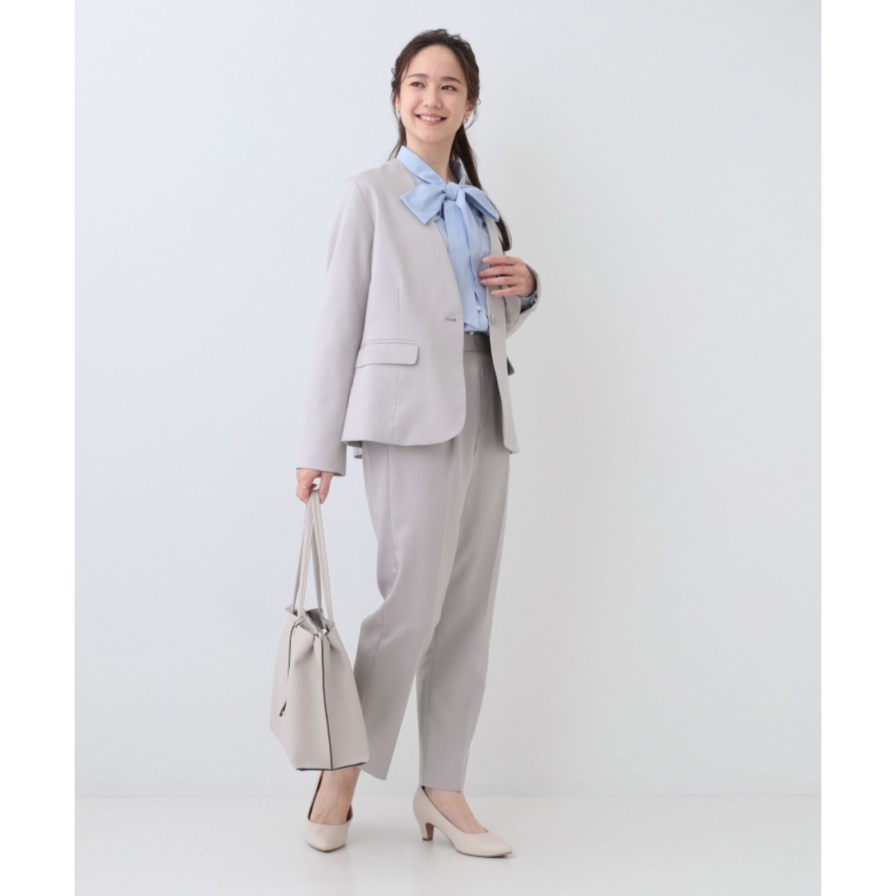 SHOO･LA･RUE「【洗える/S-LL/セットアップ可/通勤/セレモニー】洗濯後しわになりにくい テーパードパンツ」|その他|