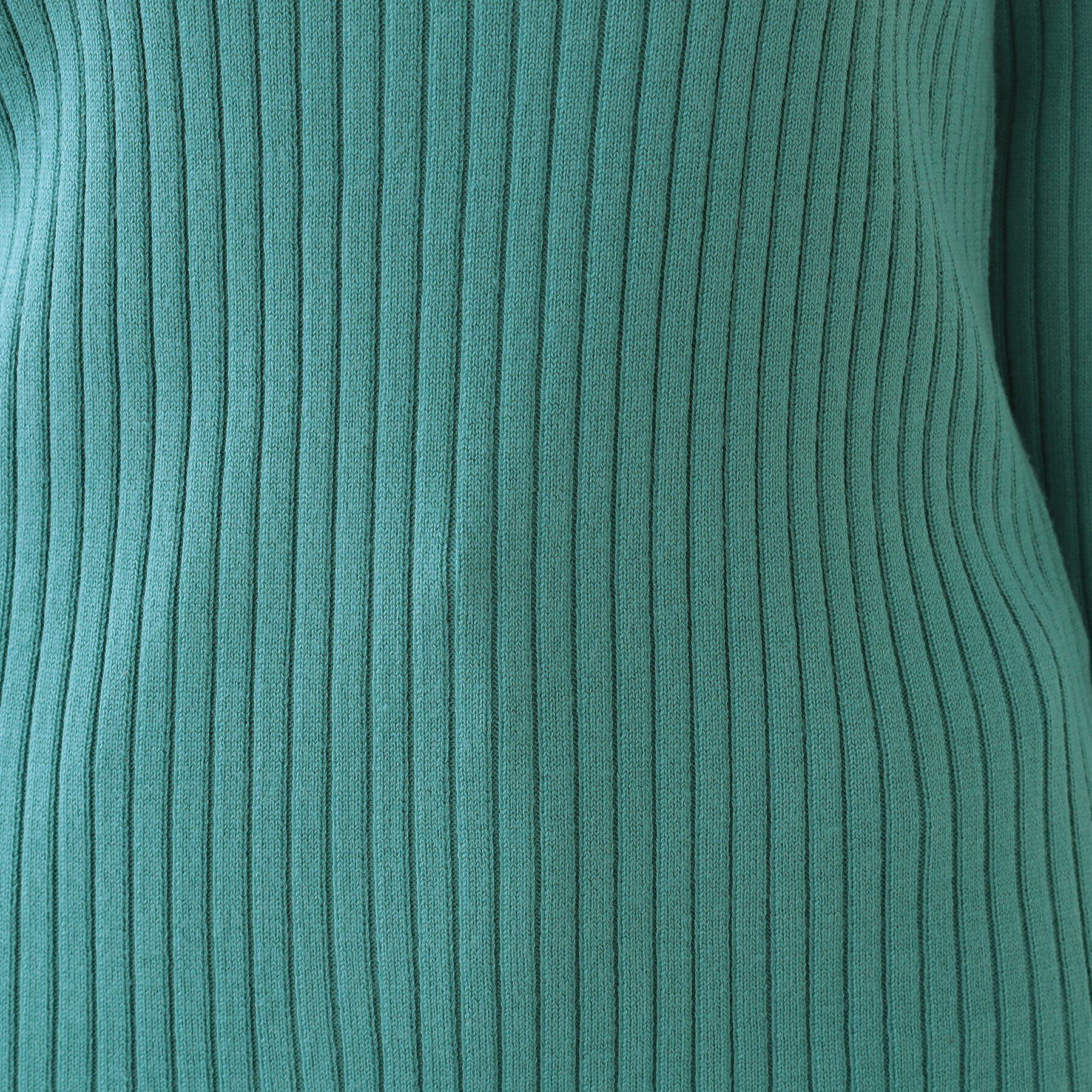 SHOO･LA･RUE「【洗える/S-LL】一枚でもインナーでも プチハイネック リブニット」|ニット・セーター|