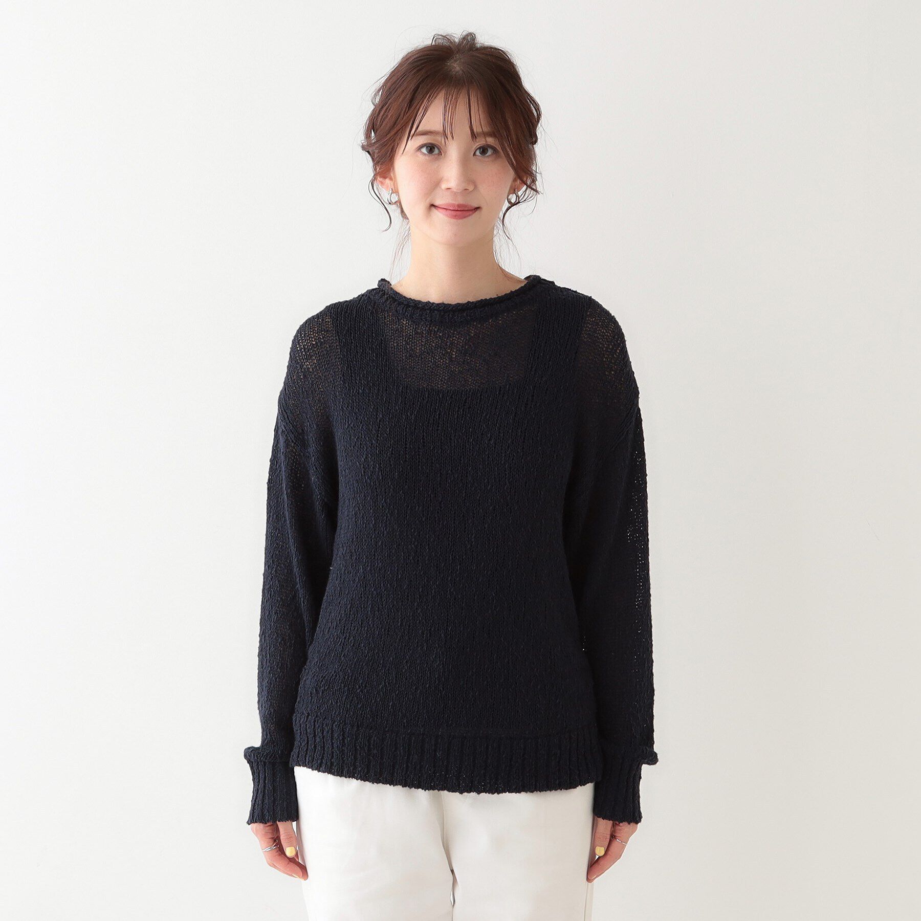 SHOO･LA･RUE「さりげない凹凸感で表情豊か。ロールネックニット」|ニット・セーター|