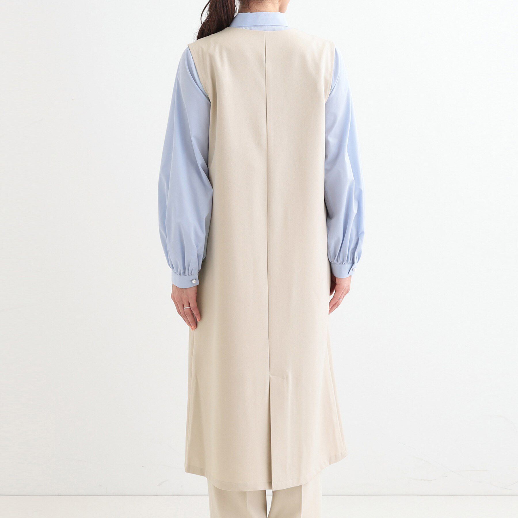 SHOO･LA･RUE「【S-LL/2WAY】ジャンドレにもなるロングジレ」|ベスト・ジレ|