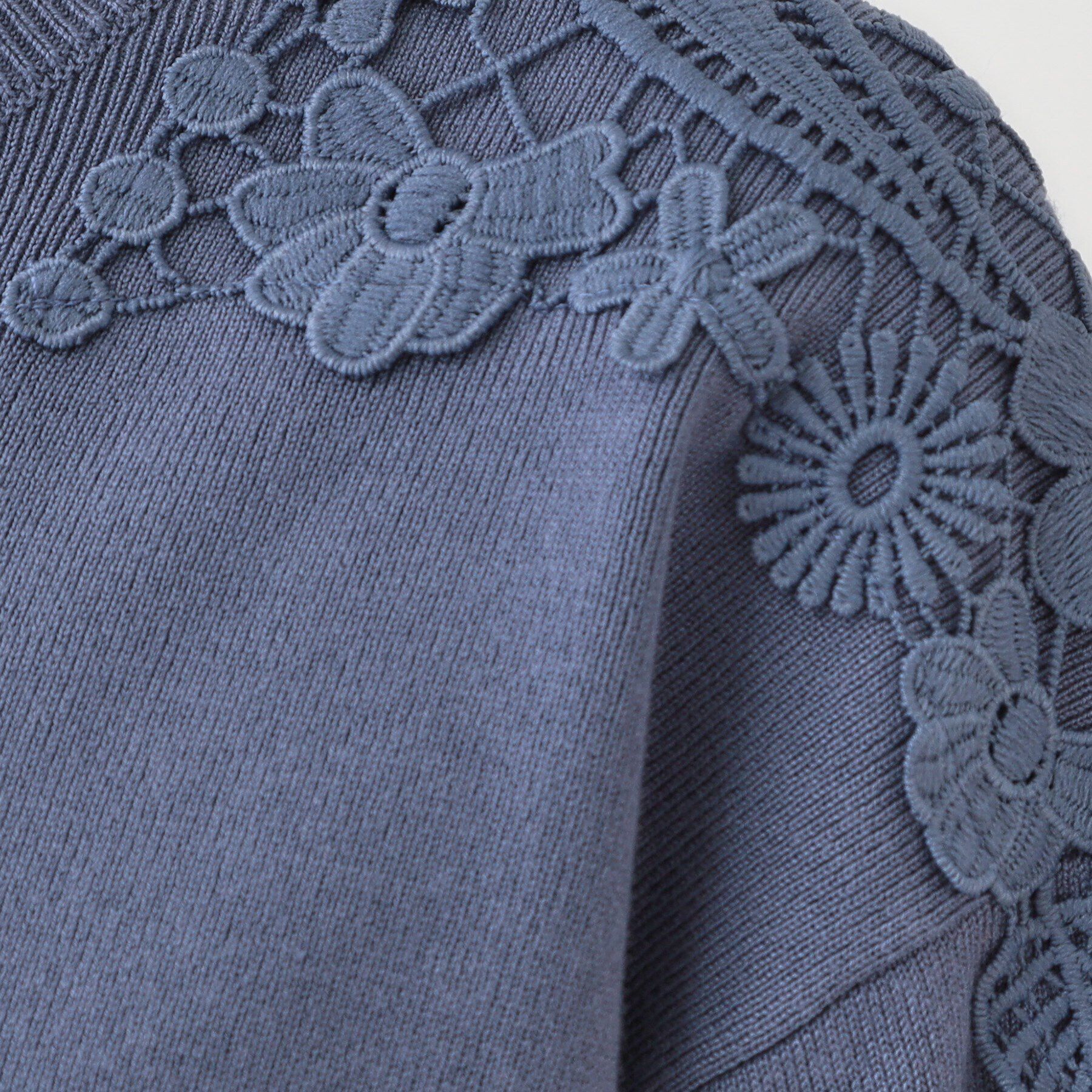 SHOO･LA･RUE「肩レースが差をつける デザインニット」|ニット・セーター|