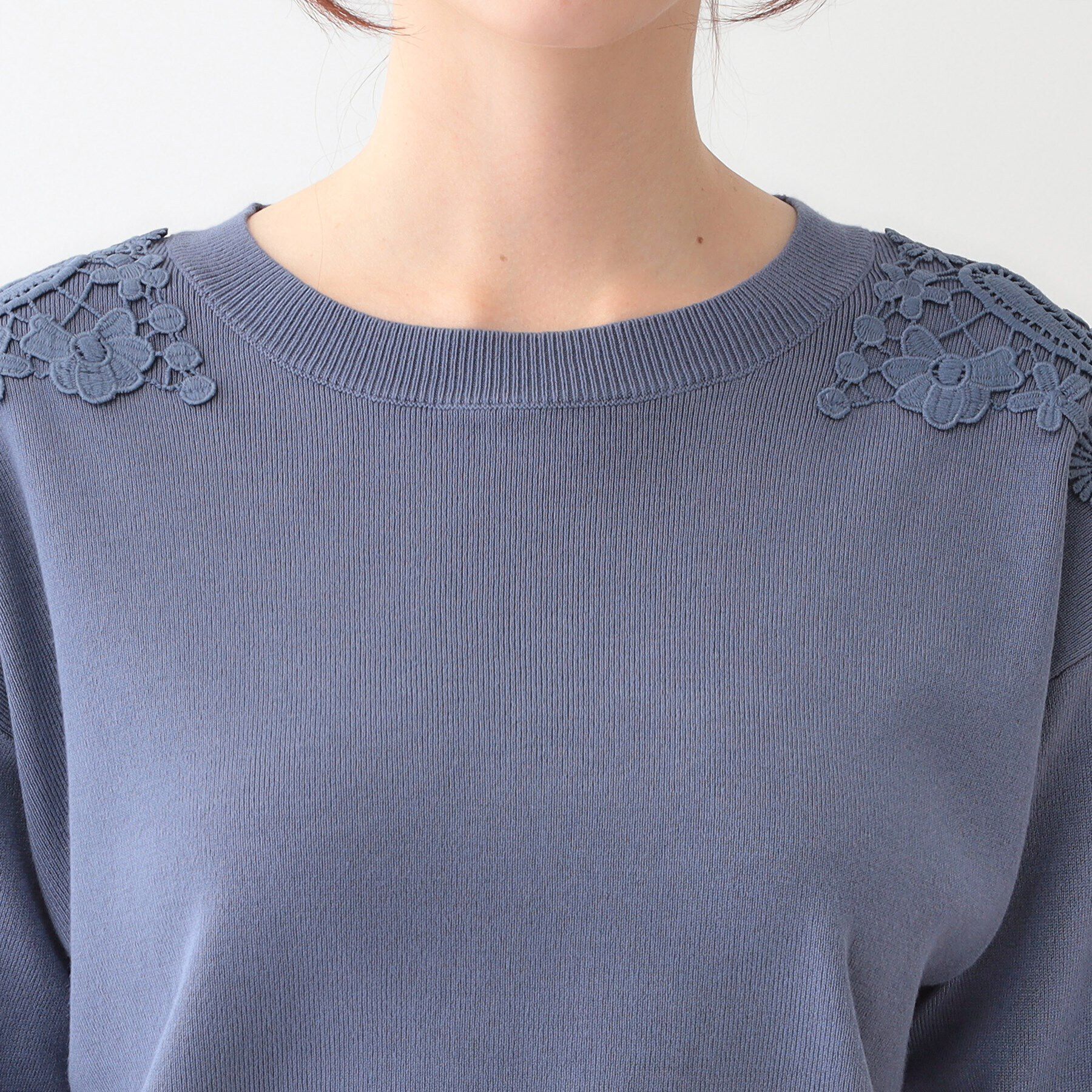 SHOO･LA･RUE「肩レースが差をつける デザインニット」|ニット・セーター|