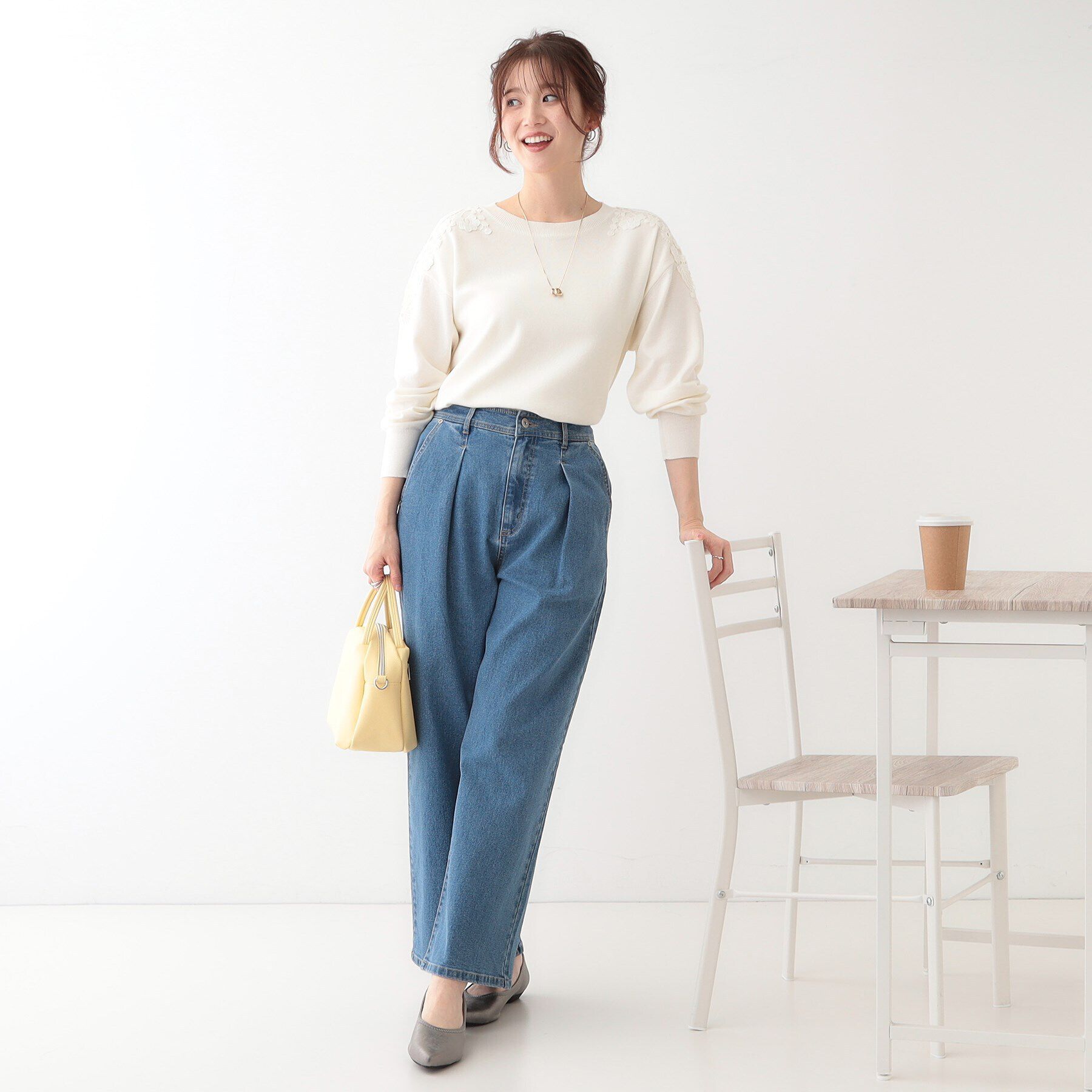 SHOO･LA･RUE「肩レースが差をつける デザインニット」|ニット・セーター|