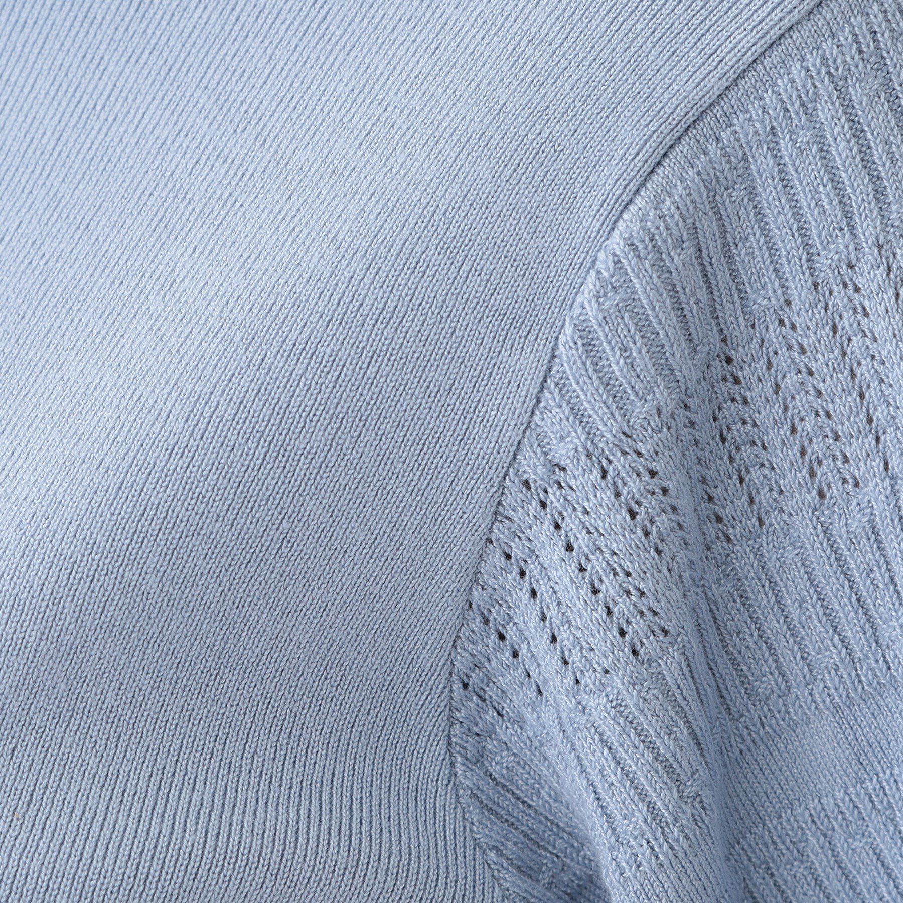 SHOO･LA･RUE「【S-LL】大人の上品コーデに お袖編み地切替 デザインニット」|ニット・セーター|