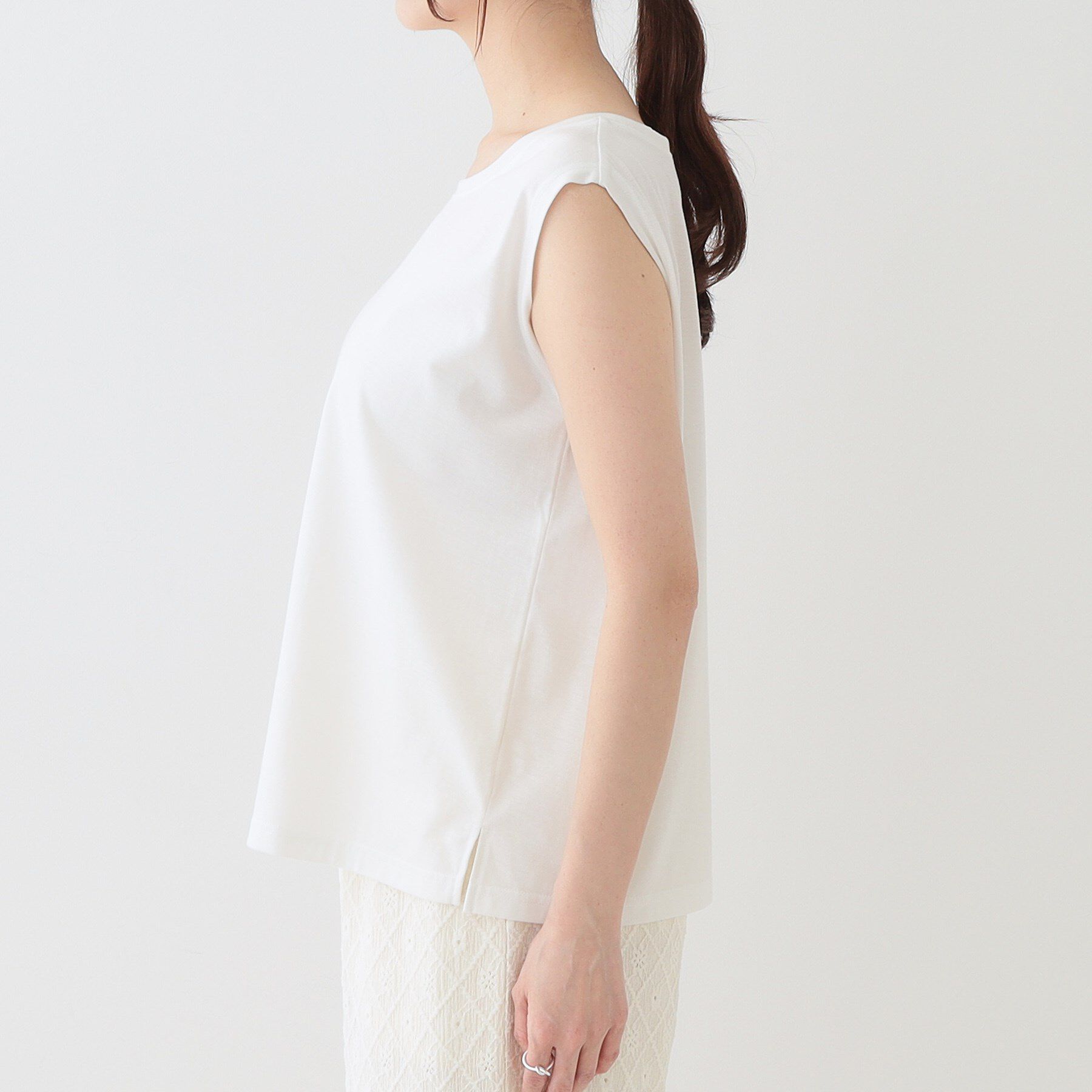 SHOO･LA･RUE「【2点セット】インせず着られるシアーニット＋タンクトップ」|その他|