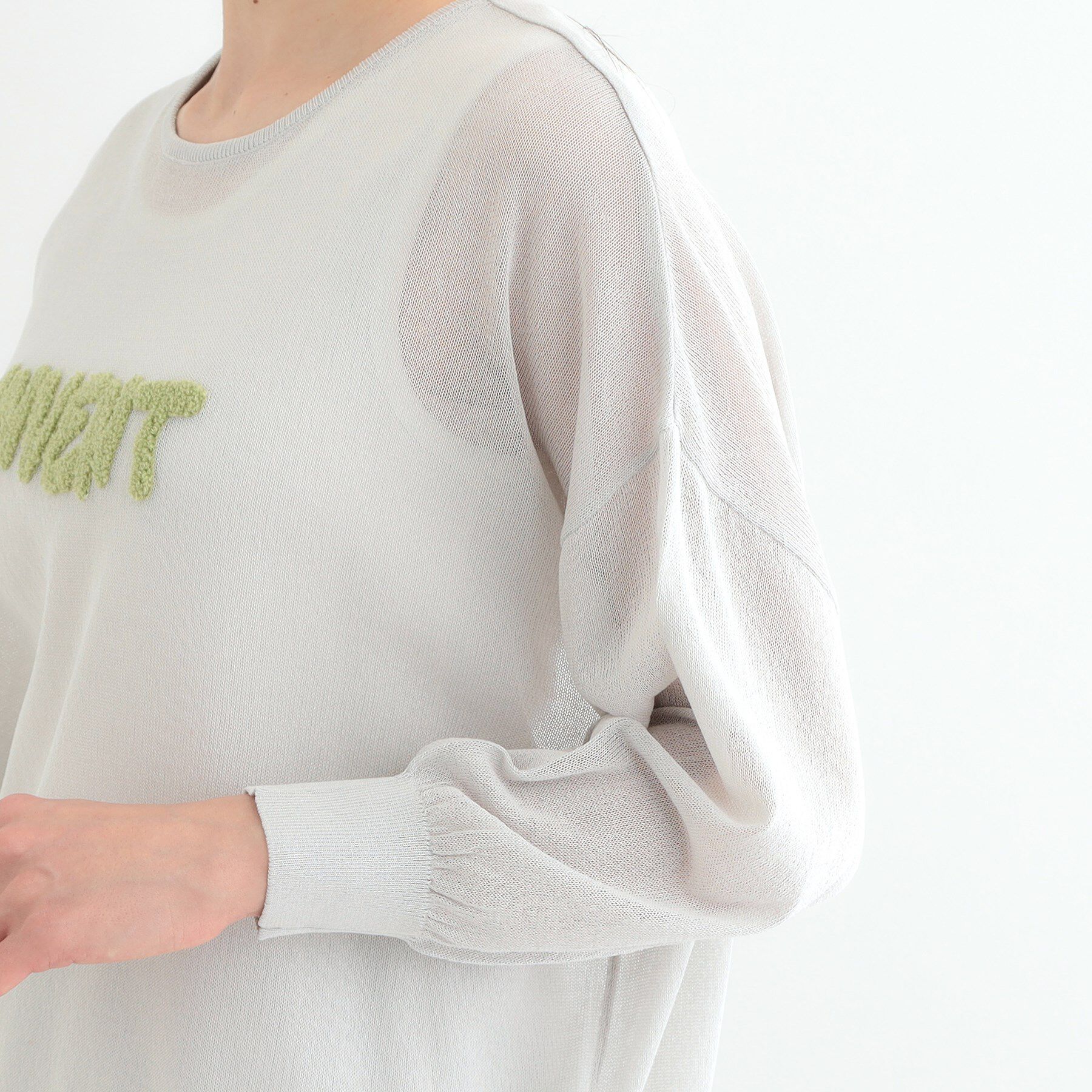 SHOO･LA･RUE「【S-LL】アソートロゴサマーニット」|ニット・セーター|