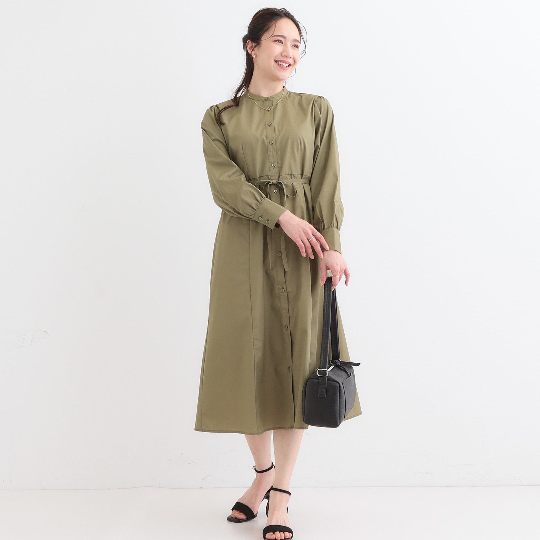 SHOO･LA･RUE「【洗える/S-LL】エレガントさとリラックス感を両立したシャツワンピース」|ワンピース|