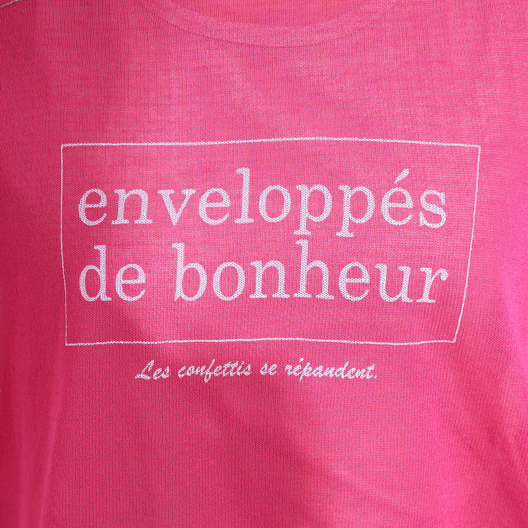 SHOO･LA･RUE「【S-LL】シアー感がこなれ見え お袖ゆったりロゴニット」|ニット・セーター|