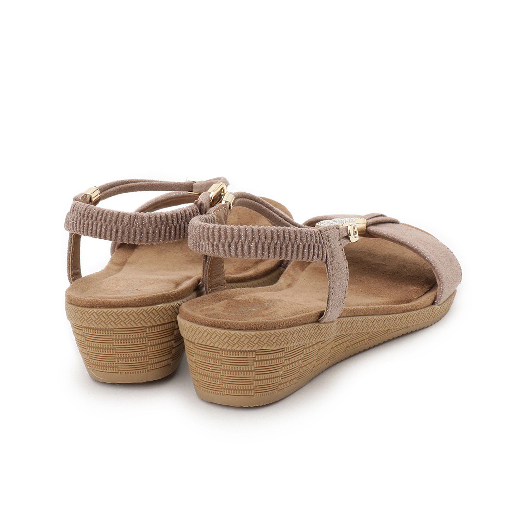 SHOO･LA･RUE「ビジューYストラップサンダル」|サンダル|