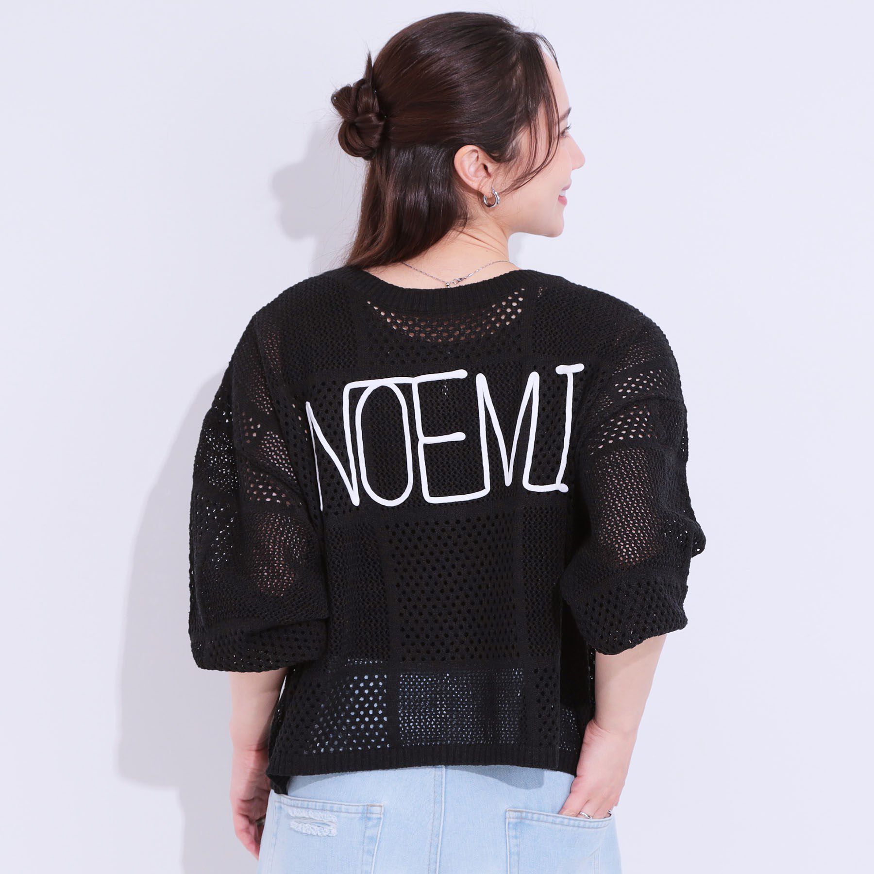 SHOO･LA･RUE「柄コード刺繍アソート メッシュ2WAYカーデ」|カーディガン|