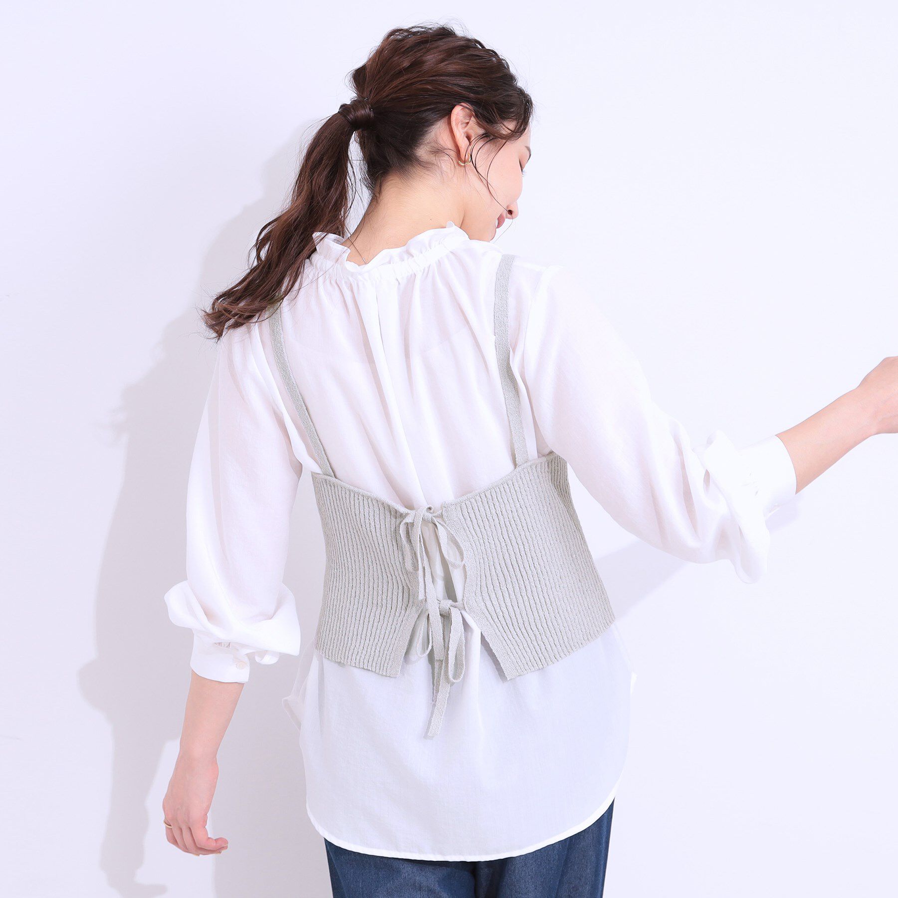 SHOO･LA･RUE「【S-LL/2点セット】ラメニットキャミ＆ロゴTシャツ」|その他|