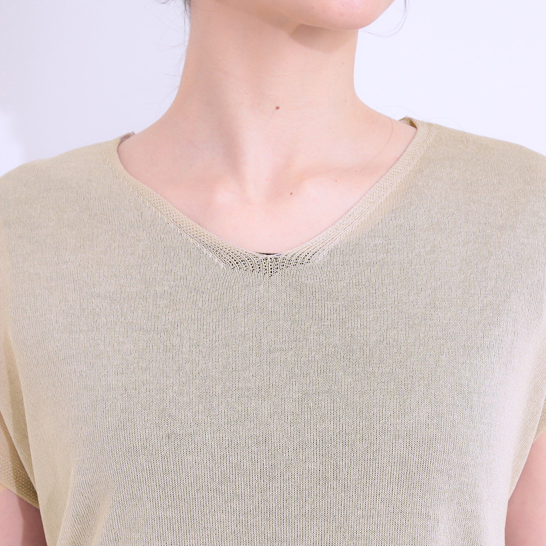 SHOO･LA･RUE「【洗える/S-LL】大人のシアーニットワンピース」|ワンピース|