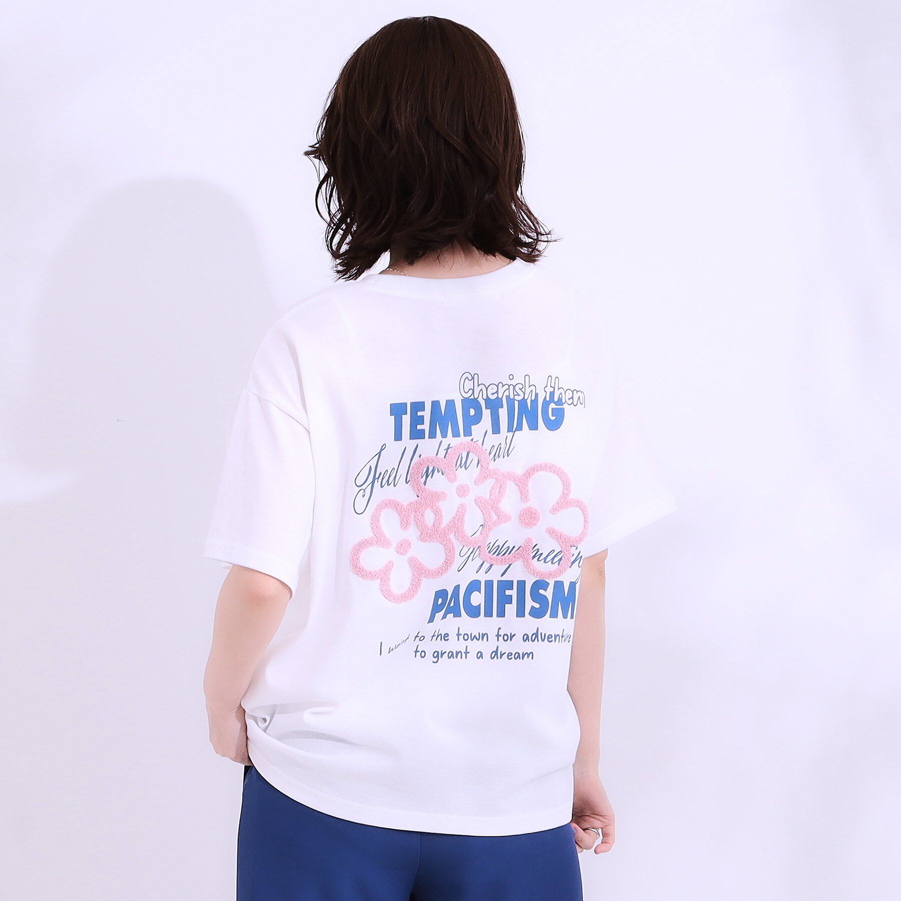 SHOO･LA･RUE「【洗える/S-LL】サガラ刺繍アソートTシャツ」|Tシャツ・カットソー|