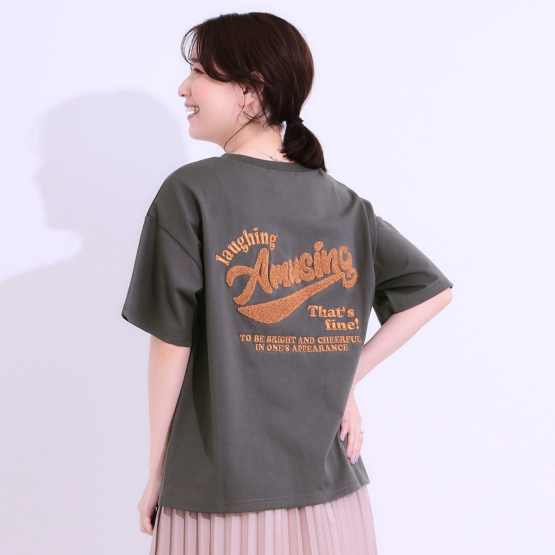 SHOO･LA･RUE「【洗える/S-LL】サガラ刺繍アソートTシャツ」|Tシャツ・カットソー|