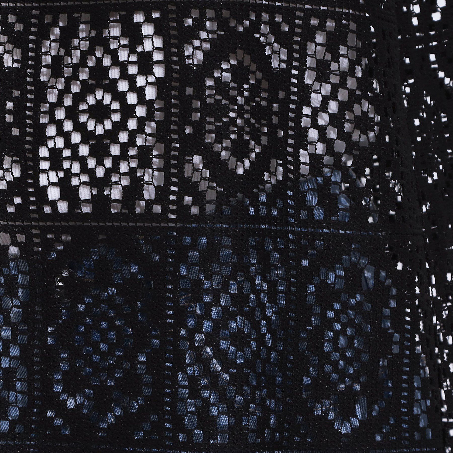 SHOO･LA･RUE「【S-LL】羽織るだけでサマ見え レース風の柄が華やかなロングジレ」|ベスト・ジレ|