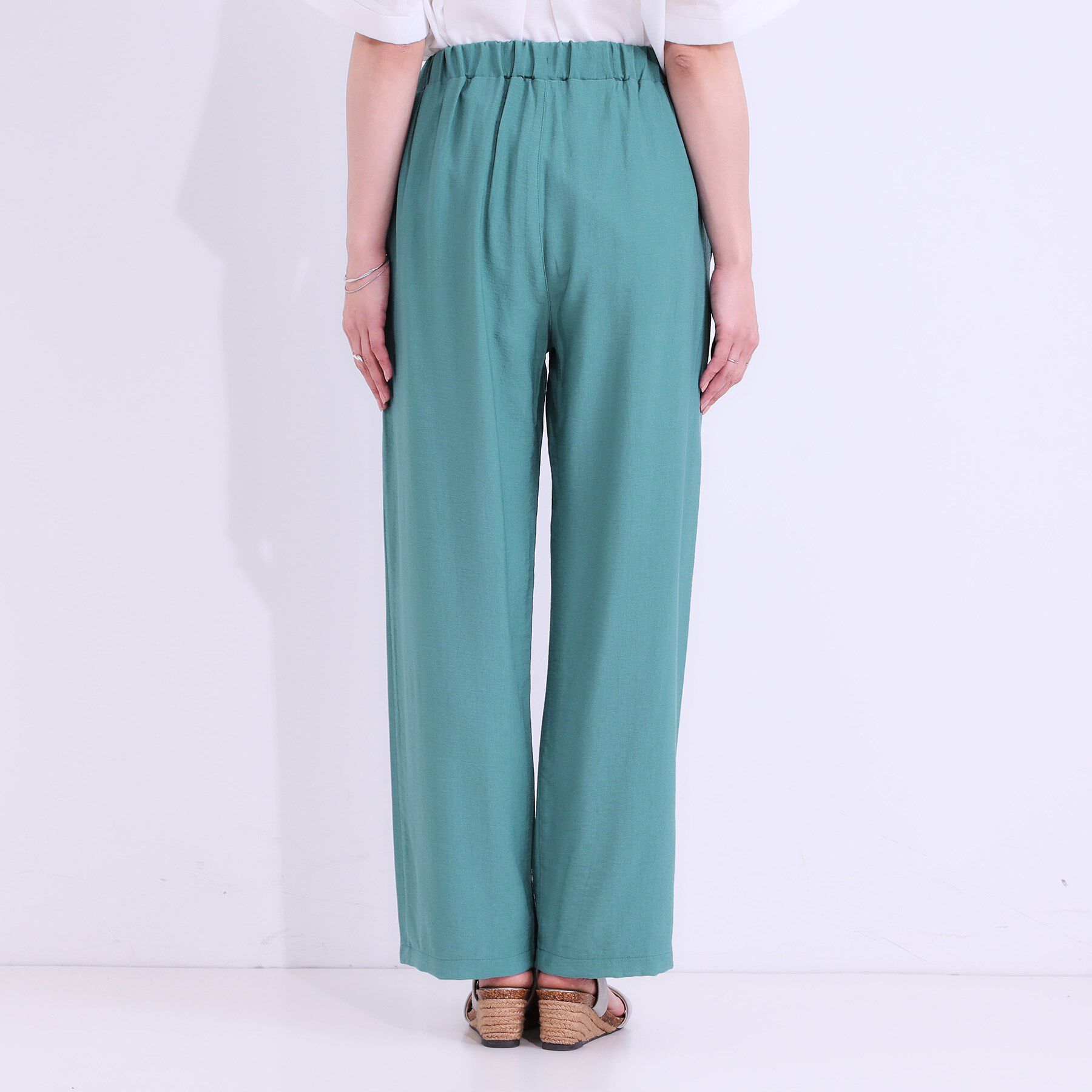 SHOO･LA･RUE「【S-LL/ひんやり】楽してきれい見え ドビースラブ ストレートパンツ」|その他|