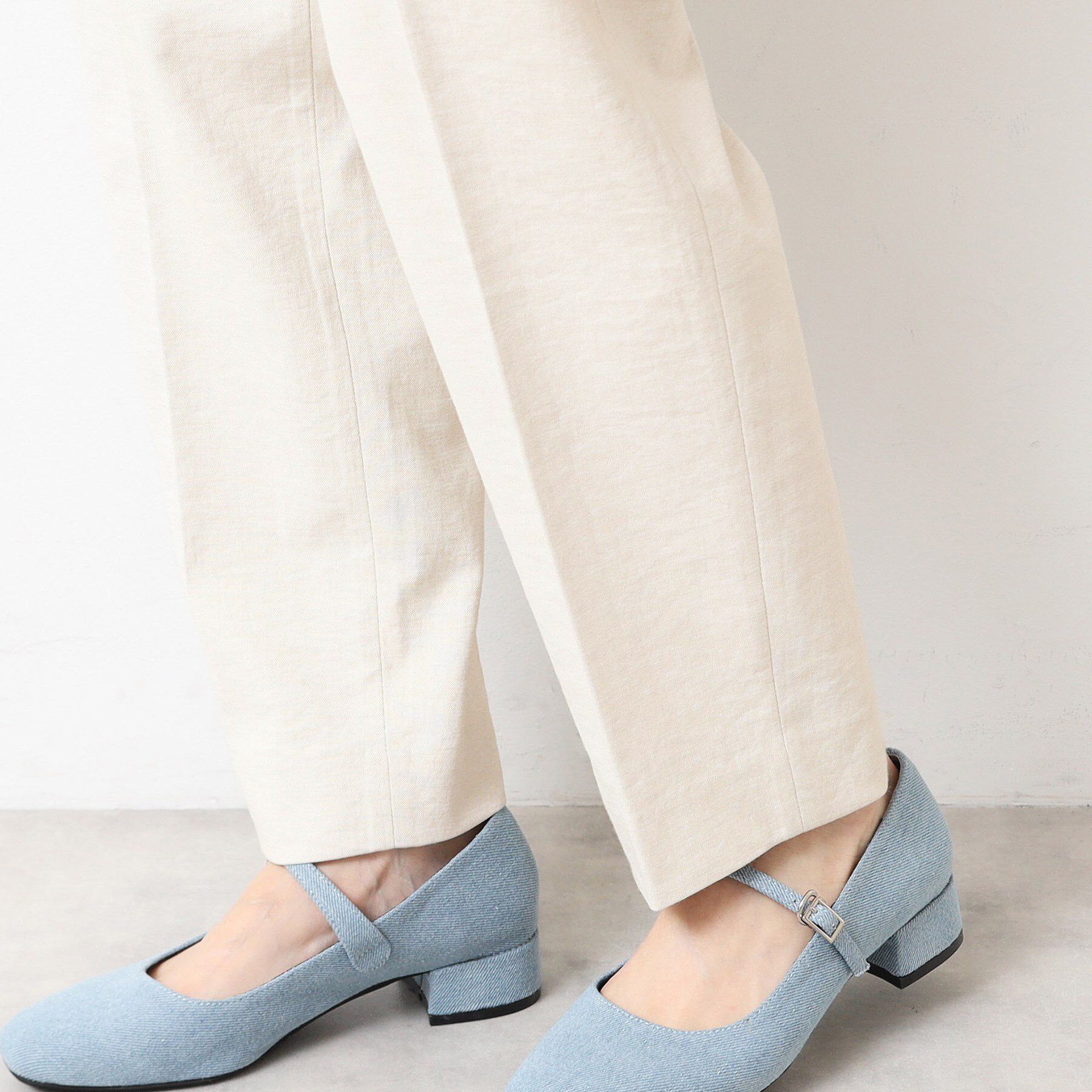 Dessin「【多機能・後ろゴム】リネンブレンドテーパードパンツ」|その他|