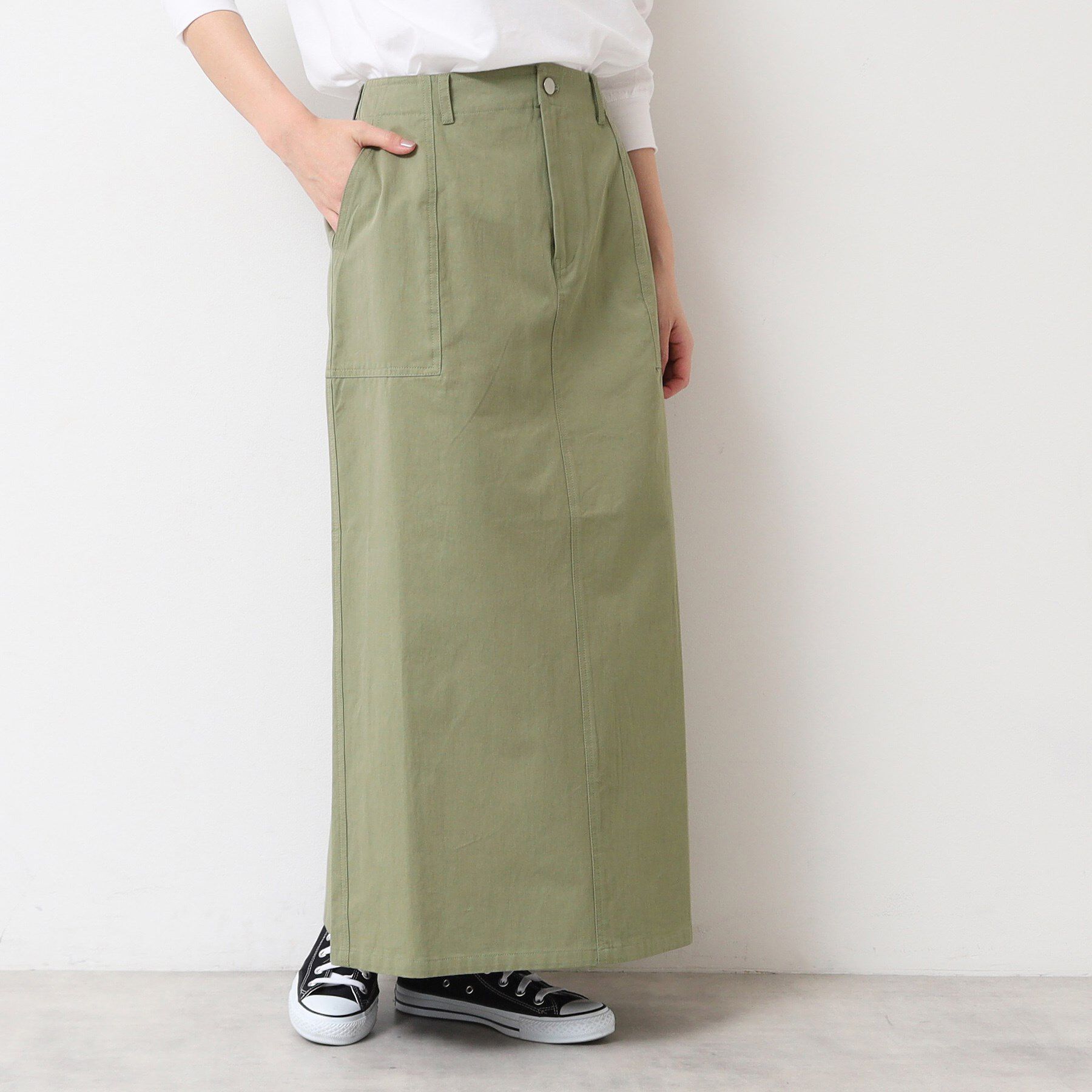 Dessin「【洗える・後ろゴム】コットンスカート」|スカート|