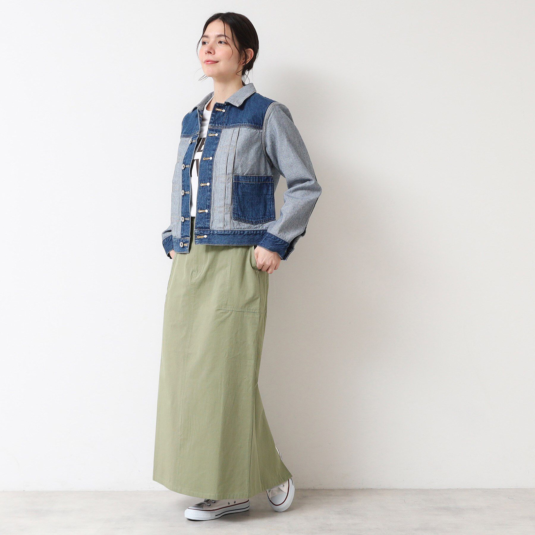 Dessin「【洗える・後ろゴム】コットンスカート」|スカート|