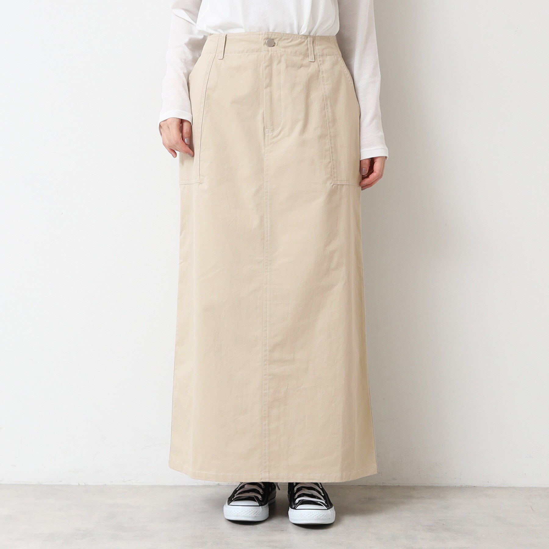 Dessin「【洗える・後ろゴム】コットンスカート」|スカート|