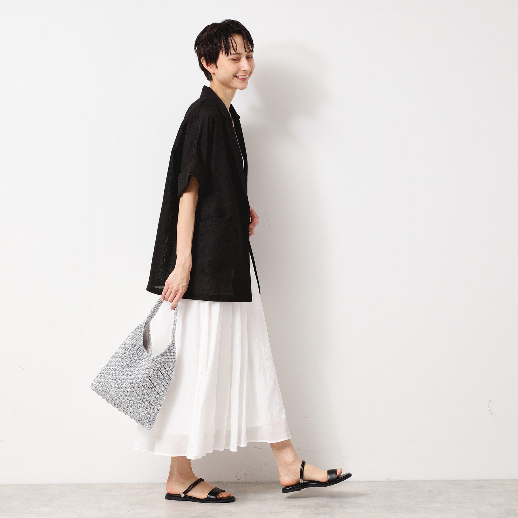 Dessin「【軽量】メタリックヤーンワンハンドルバッグ」|トートバッグ|