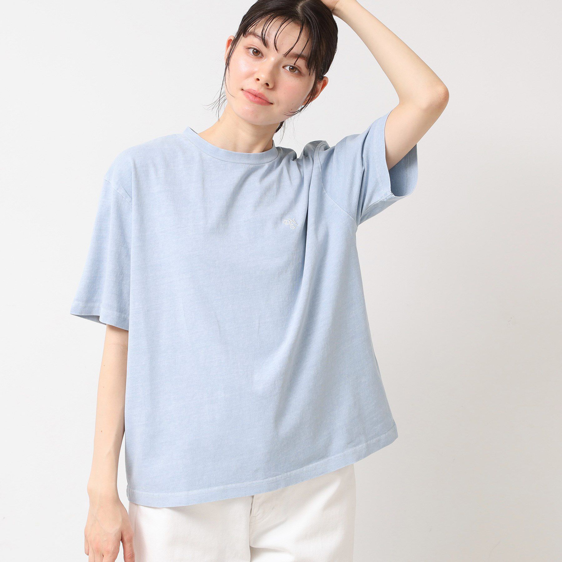 Dessin「【ユニセックス・洗える】ロゴ入りピグメントTシャツ」|Tシャツ・カットソー|