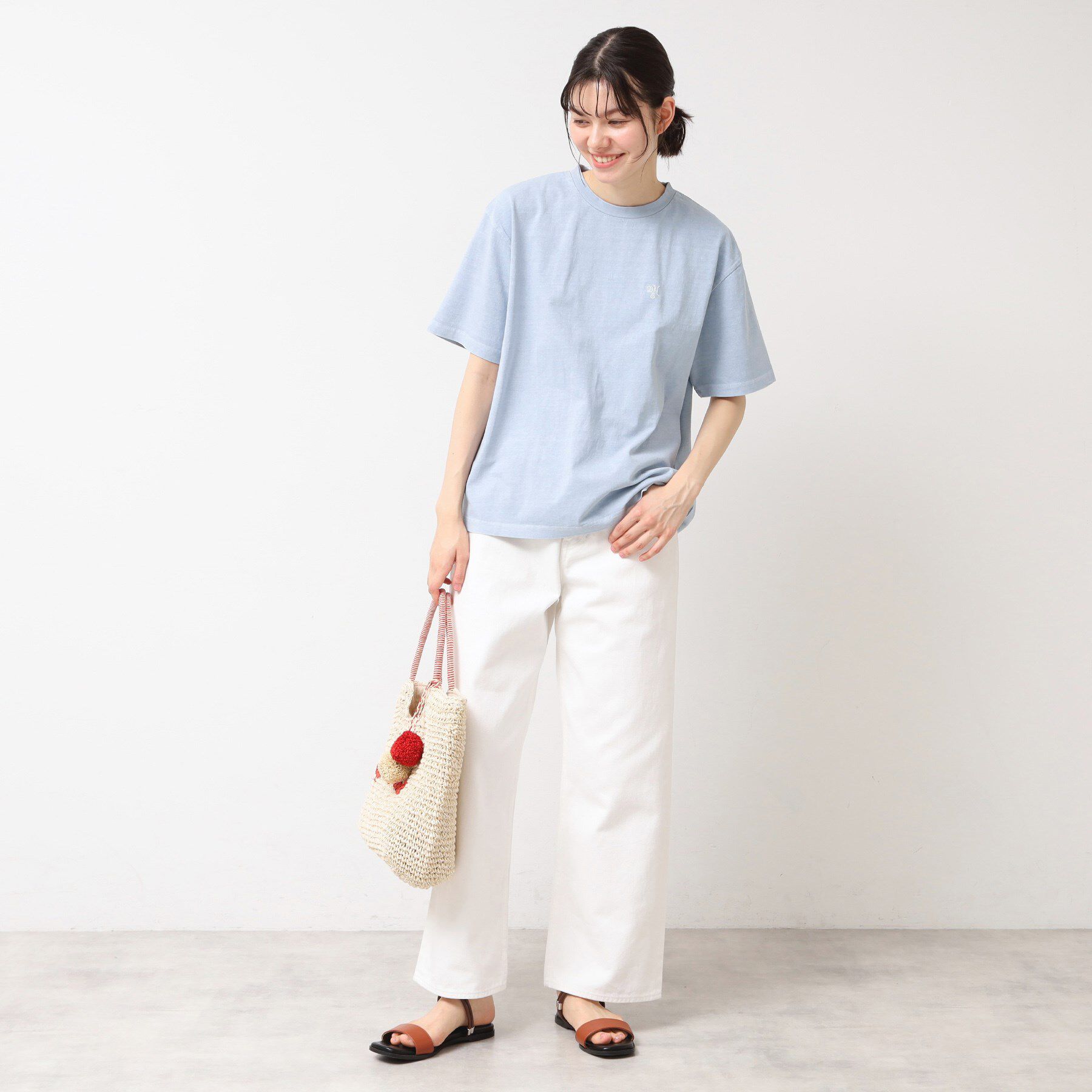 Dessin「【ユニセックス・洗える】ロゴ入りピグメントTシャツ」|Tシャツ・カットソー|