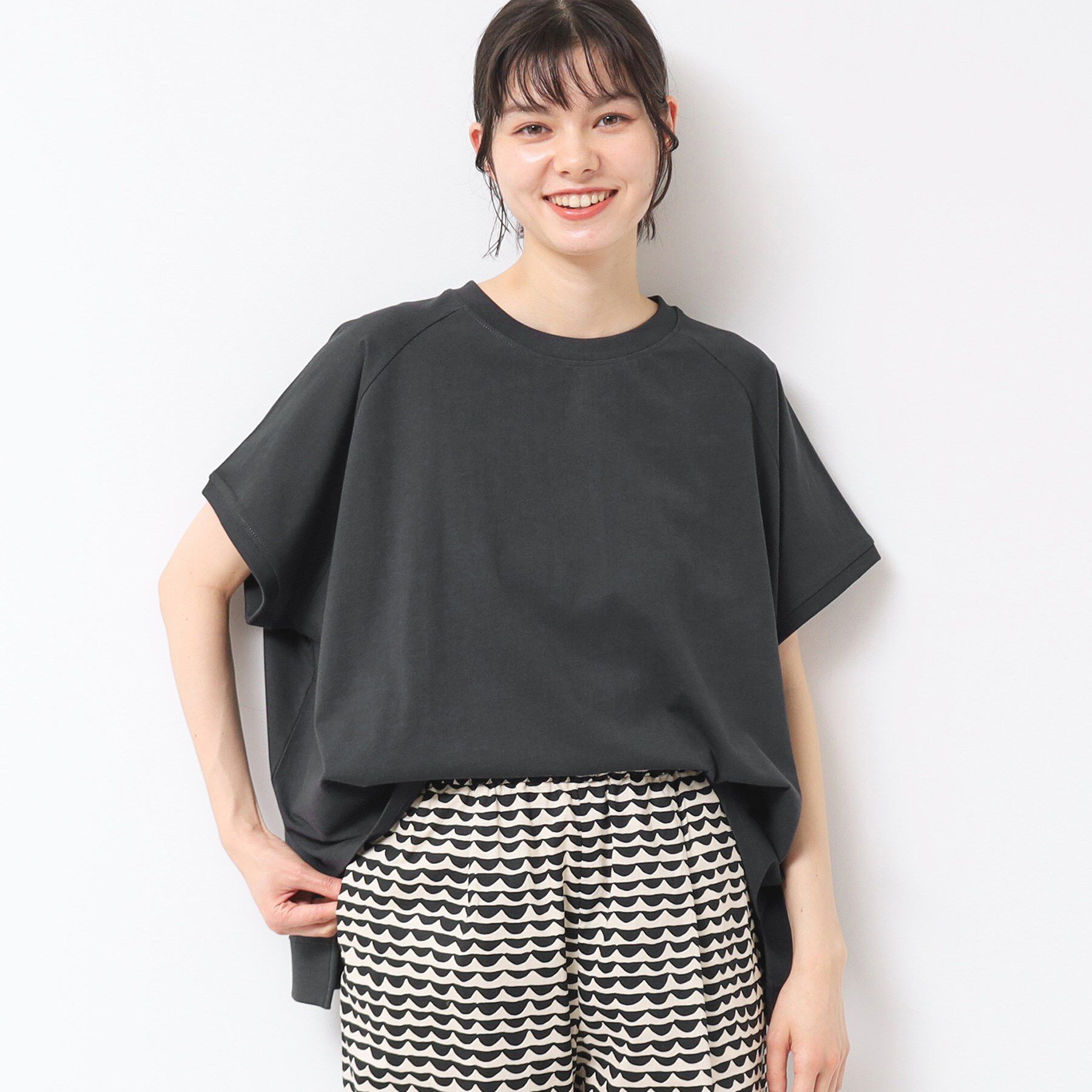 Dessin「【洗える】ワイドラグランスリーブカットソー（XS～L）」|Tシャツ・カットソー|