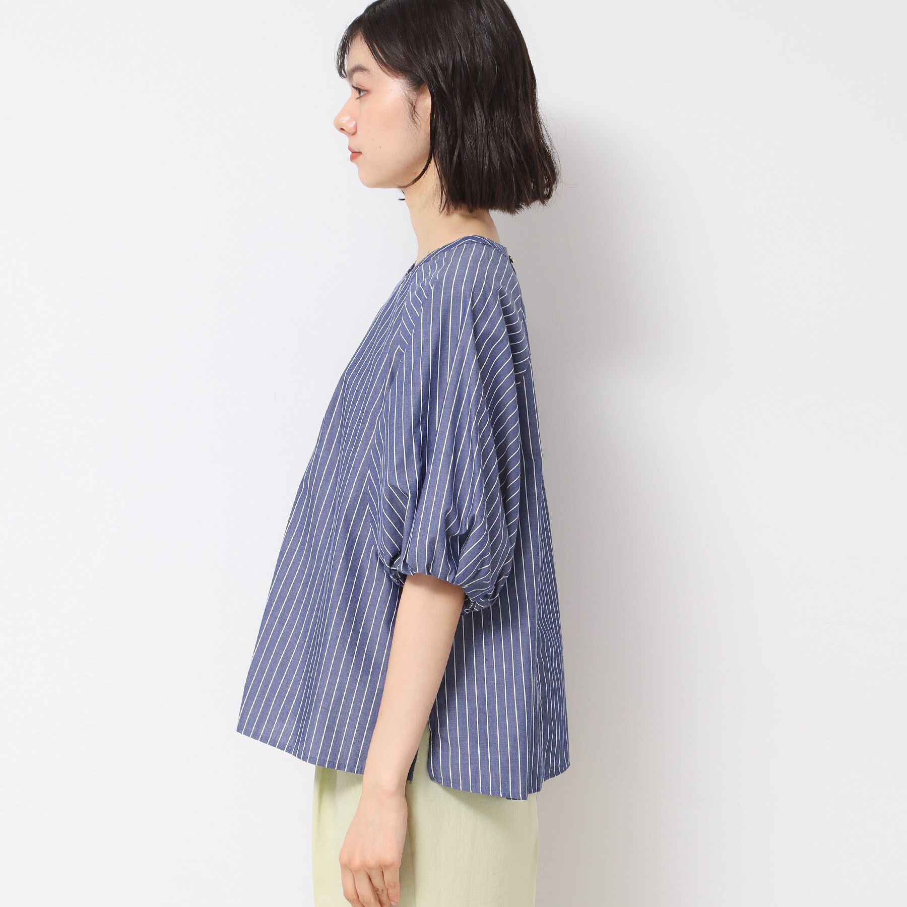 Dessin「【洗える】ギャザー入りバルーンスリーブブラウス」|シャツ・ブラウス|