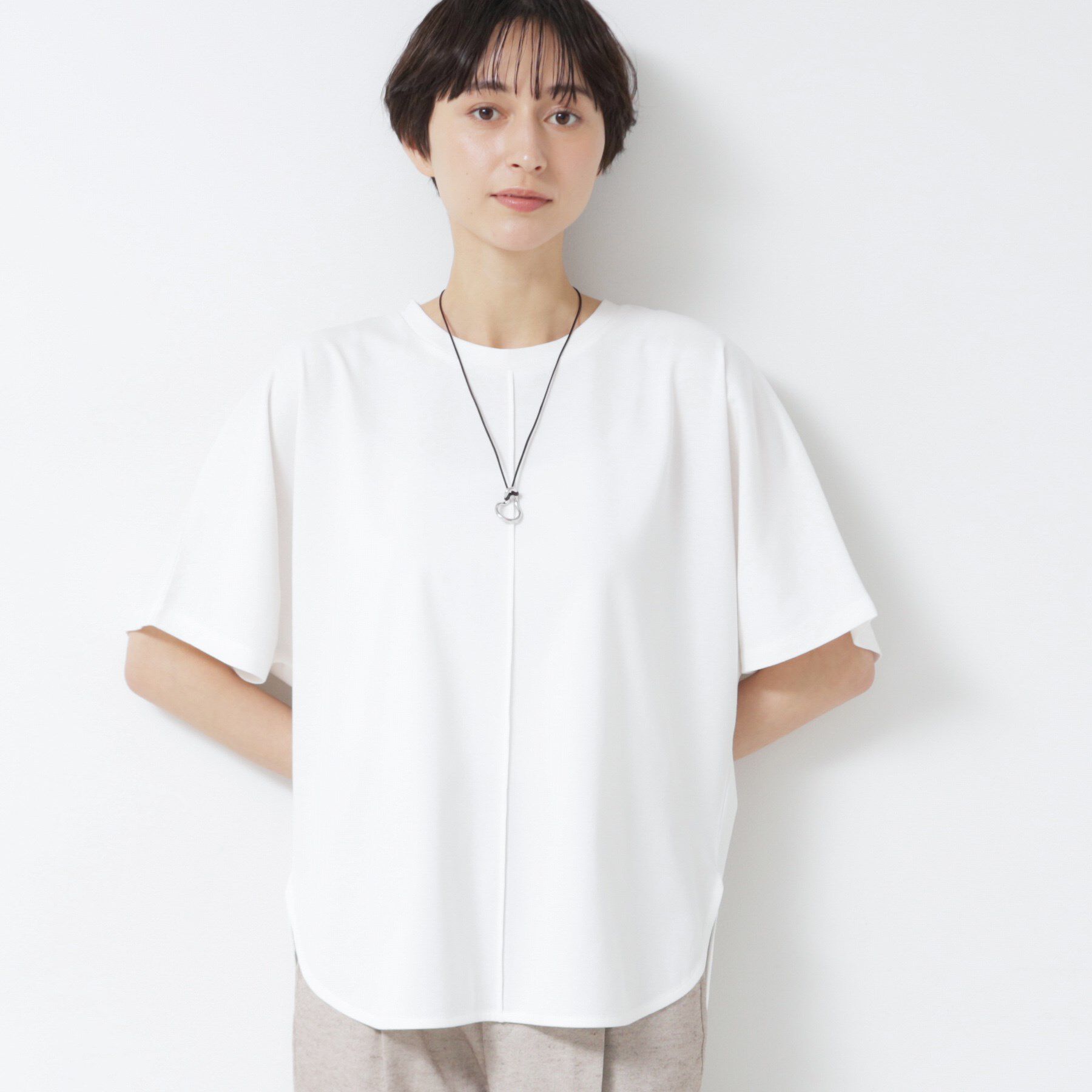 Dessin「【洗える】フレアカットソー」|Tシャツ・カットソー|