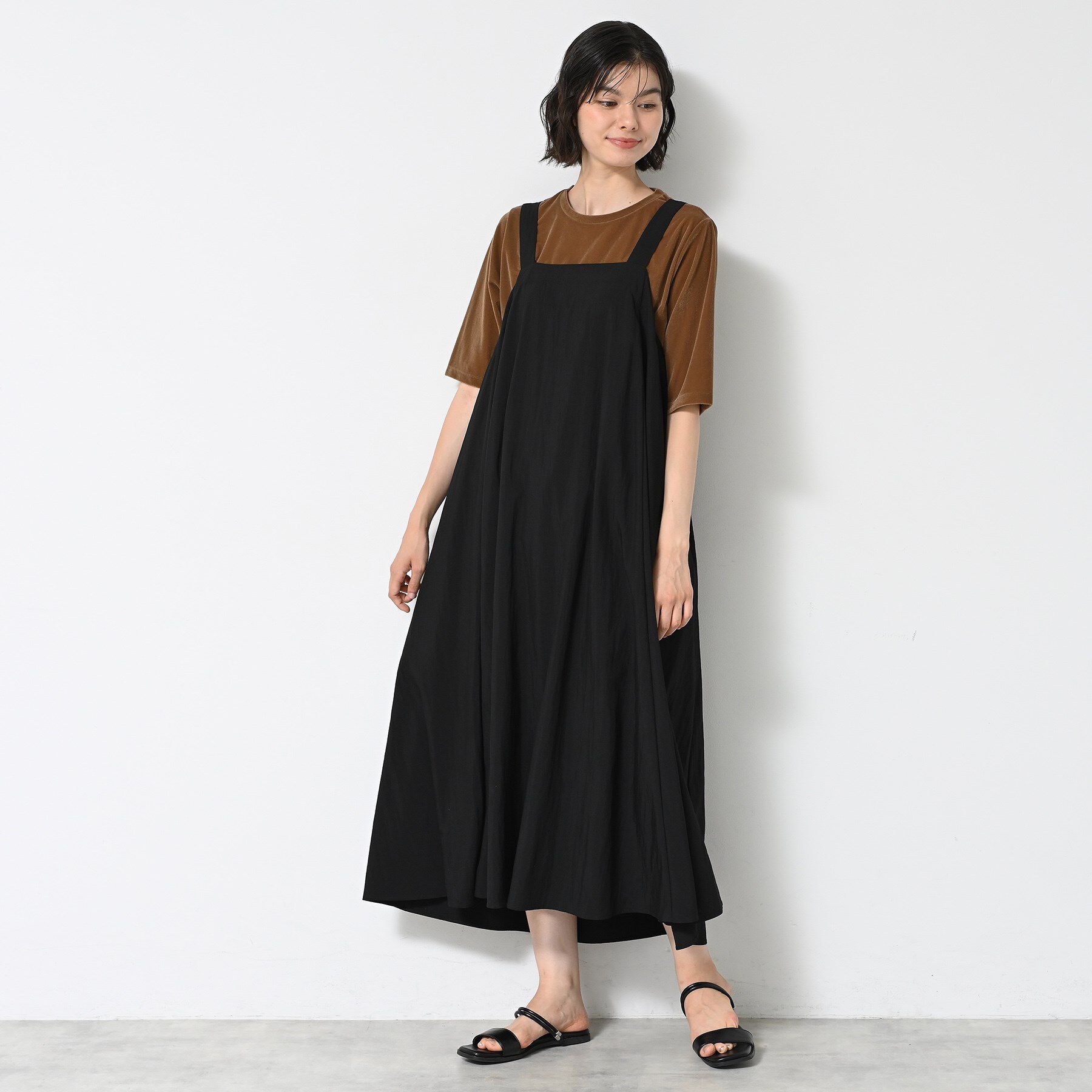 Dessin「【洗える】ナイロンジャンパースカート」|ワンピース|