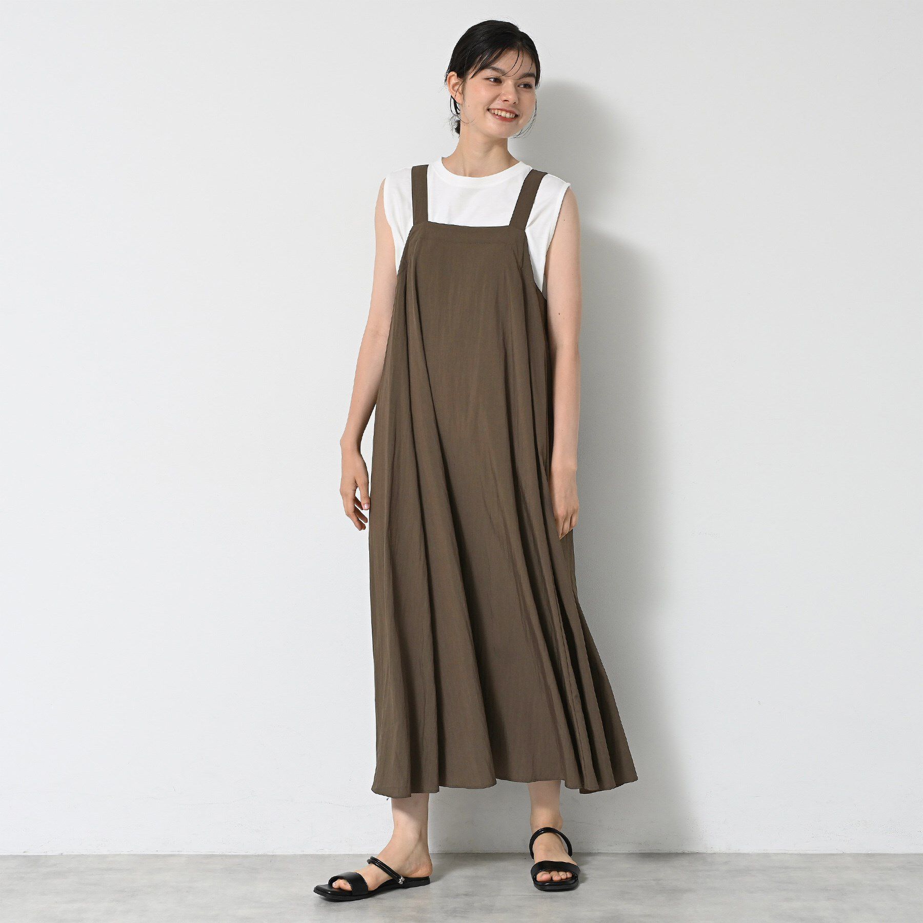 Dessin「【洗える】ナイロンジャンパースカート」|ワンピース|