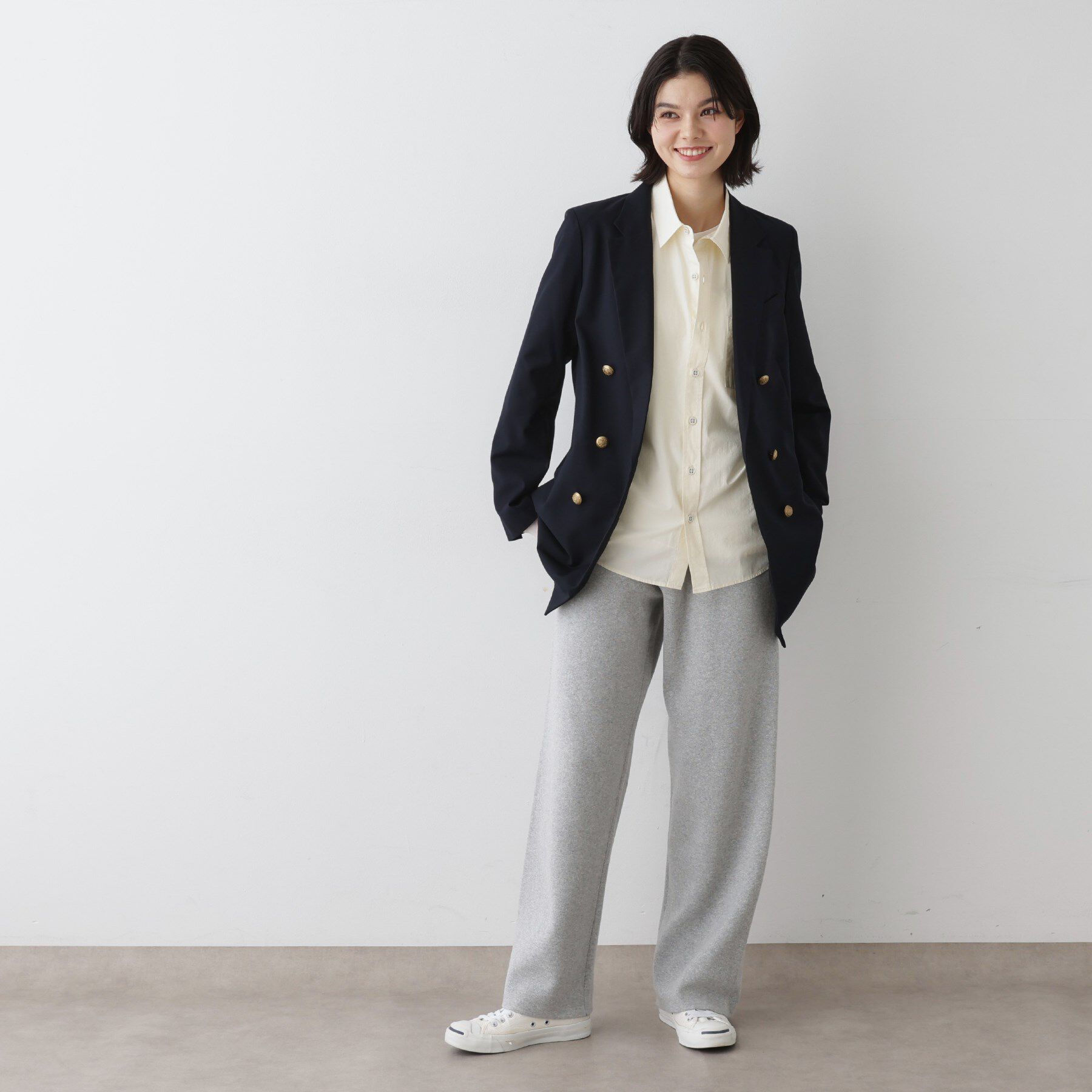 Dessin「ウール混ダブルジャケット」|テーラードジャケット|
