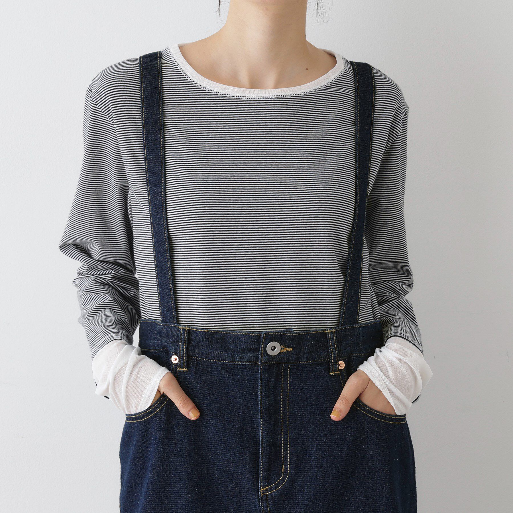 Dessin「【2WAY・洗える】デニムジャンパースカート」|スカート|