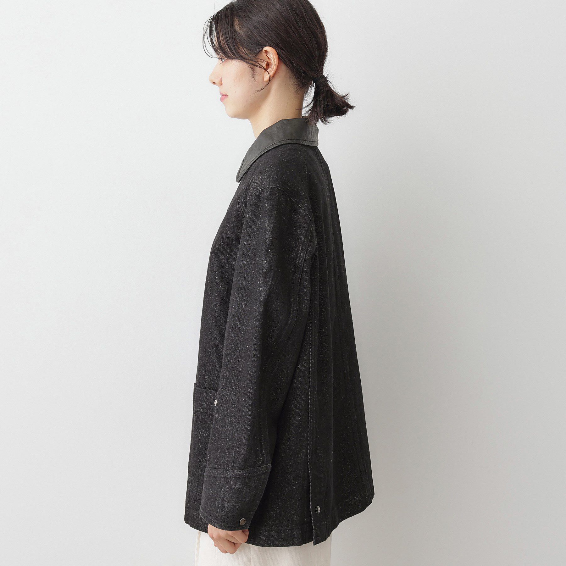 Dessin「【ユニセックス/洗える】バイカラージャケット」|デニムジャケット|