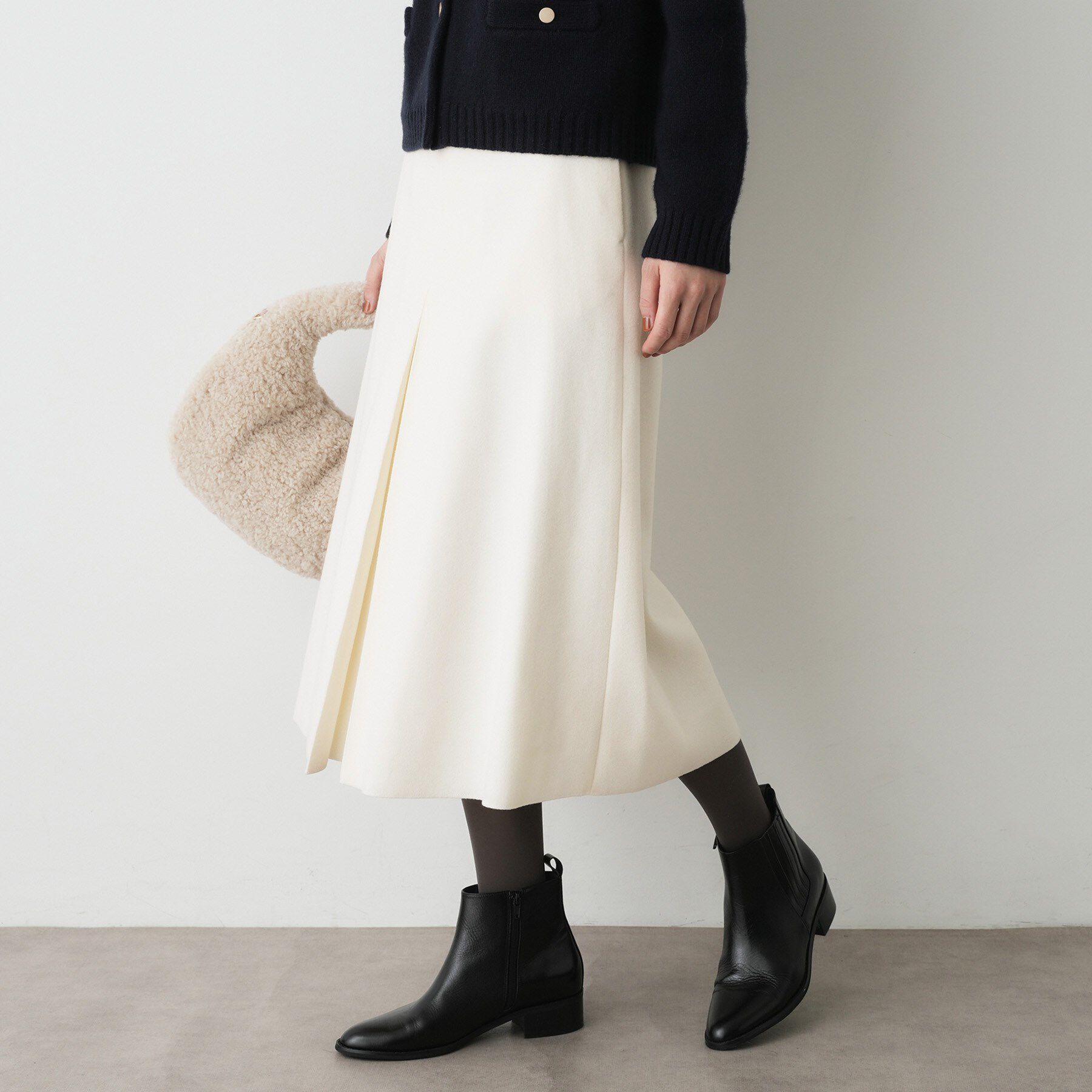 Dessin「メルトンジャージボックスタックスカート」|スカート|