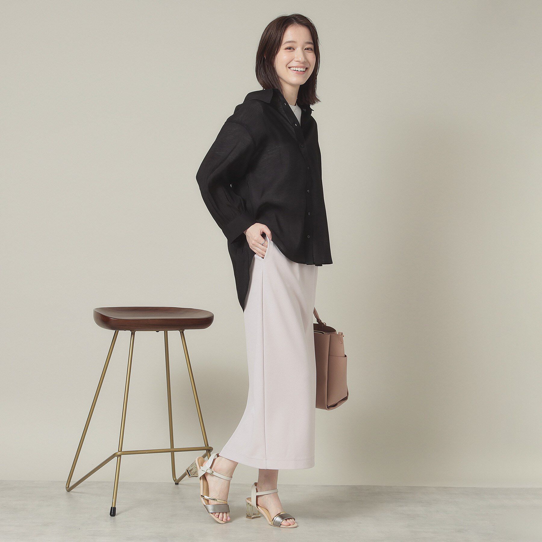 ITS&rsquo;DEMO「【手洗い可】シアーシャツ」|シャツ・ブラウス|