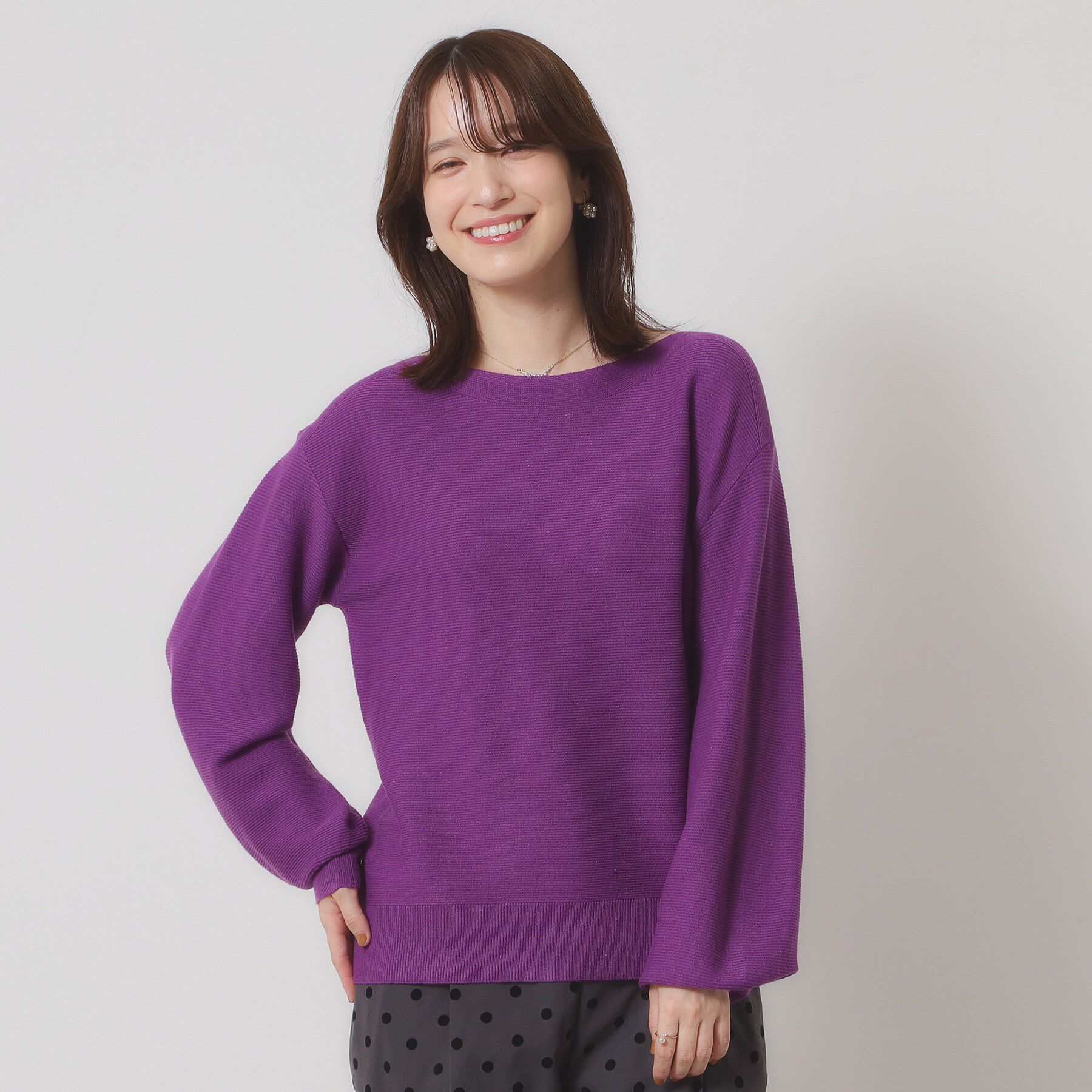 ITS&rsquo;DEMO「【手洗い可】ラメガーターニット」|ニット・セーター|