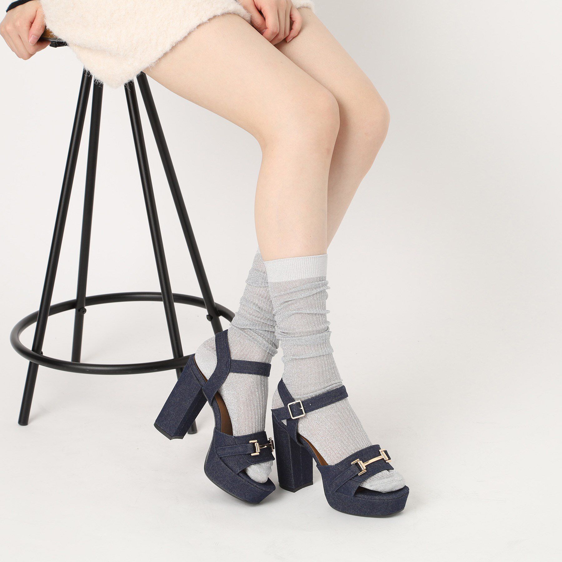 ESPERANZA「アッパービット厚底ヒールサンダル」|サンダル|