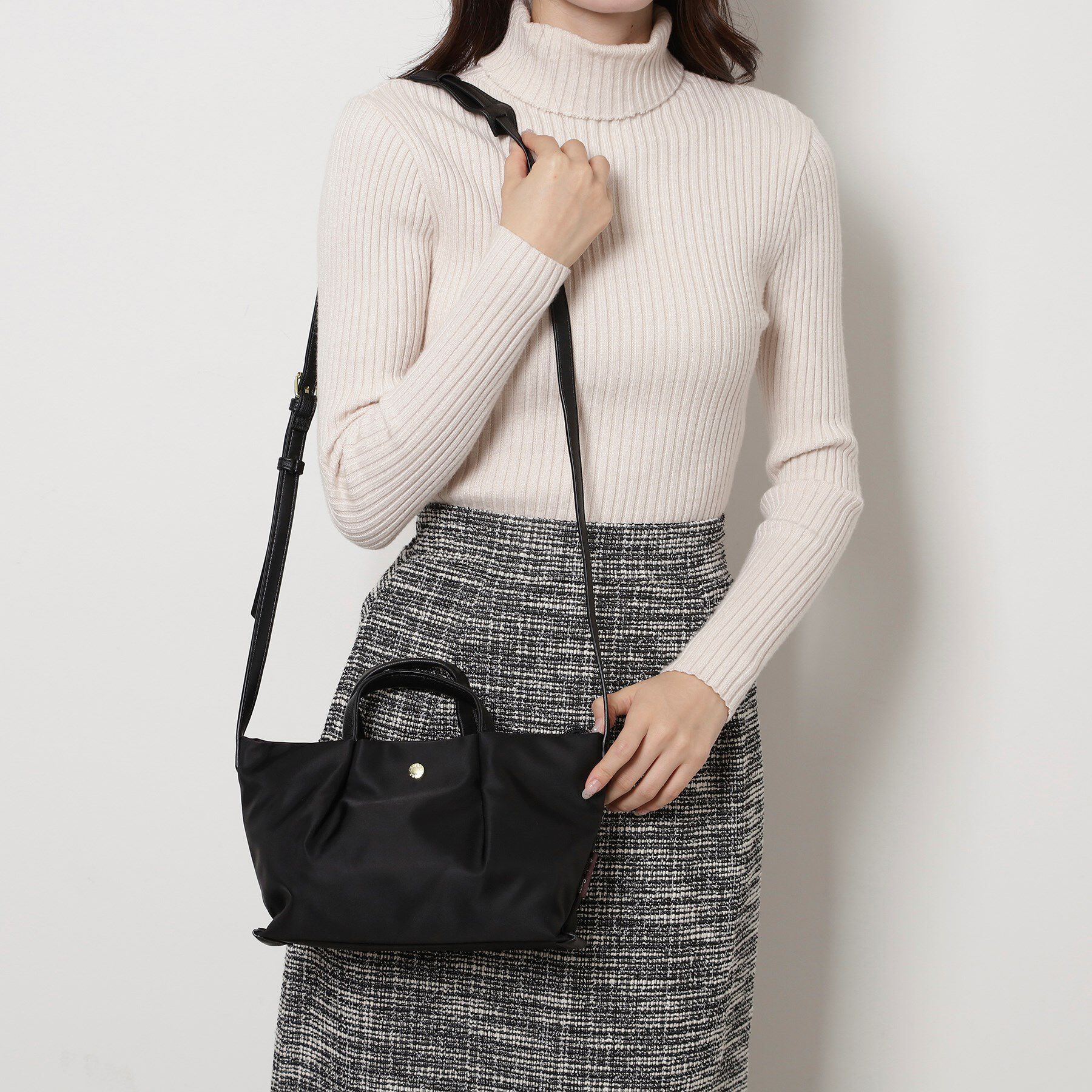 ESPERANZA「肩楽 2WAYミニショルダーギャザーバッグ」|ショルダー・メッセンジャー|