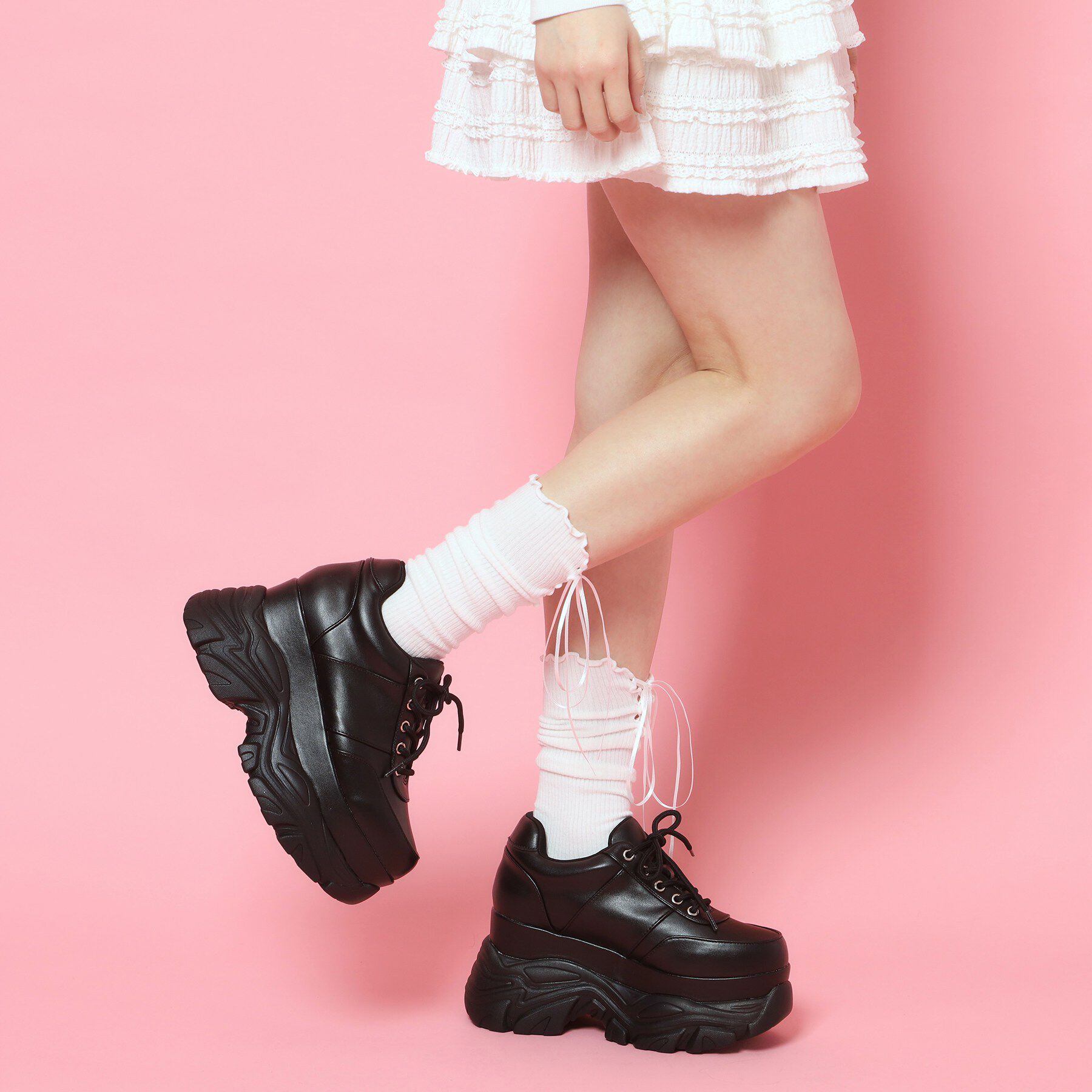 csT&P「グリッター厚底スニーカー」|スニーカー|