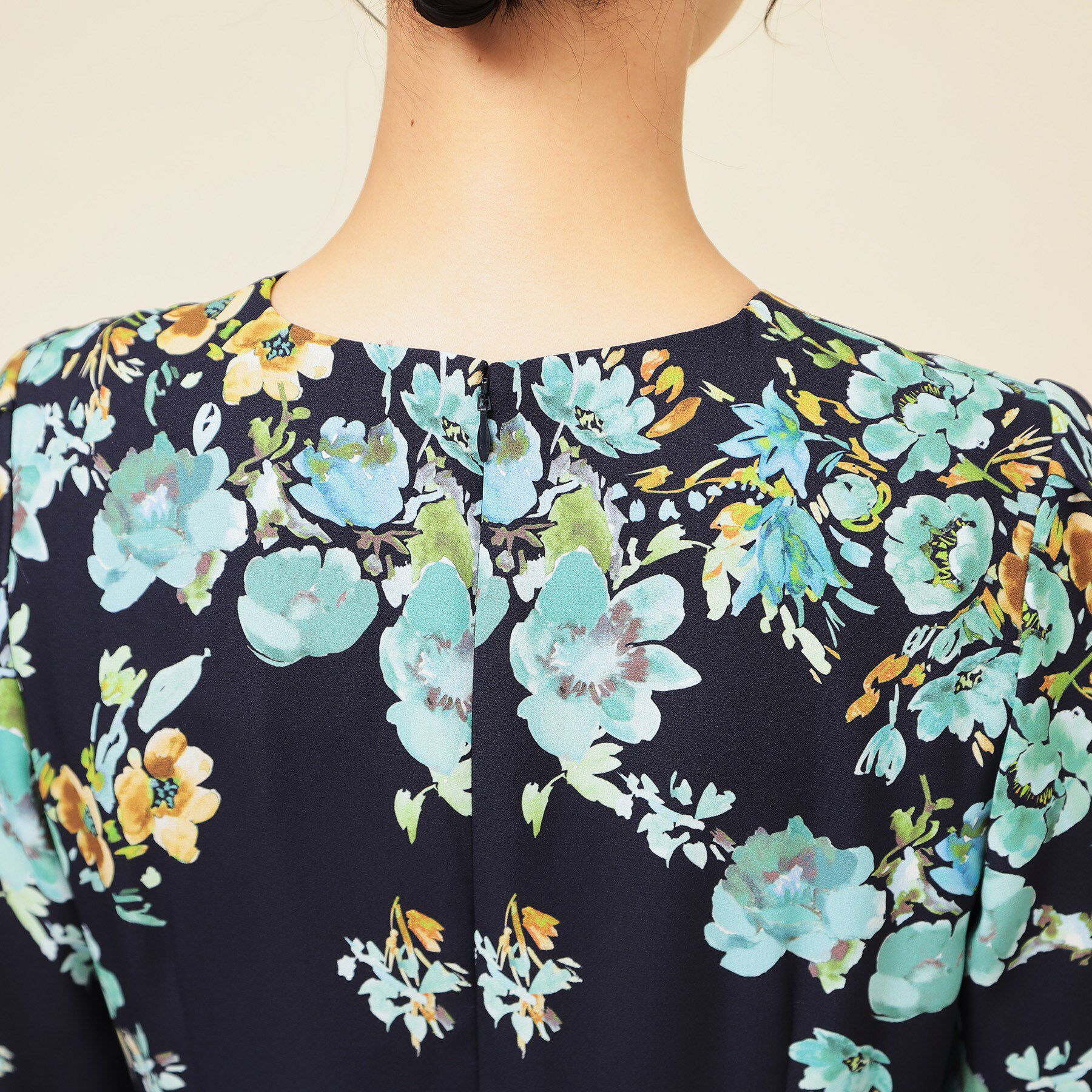 SunaUna「【co creation and yours／SS～L】花柄パネルワンピース」|ワンピース|