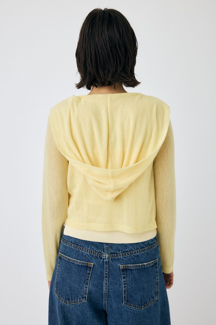 MOUSSY「SHEER CUT フーディ」|パーカー|