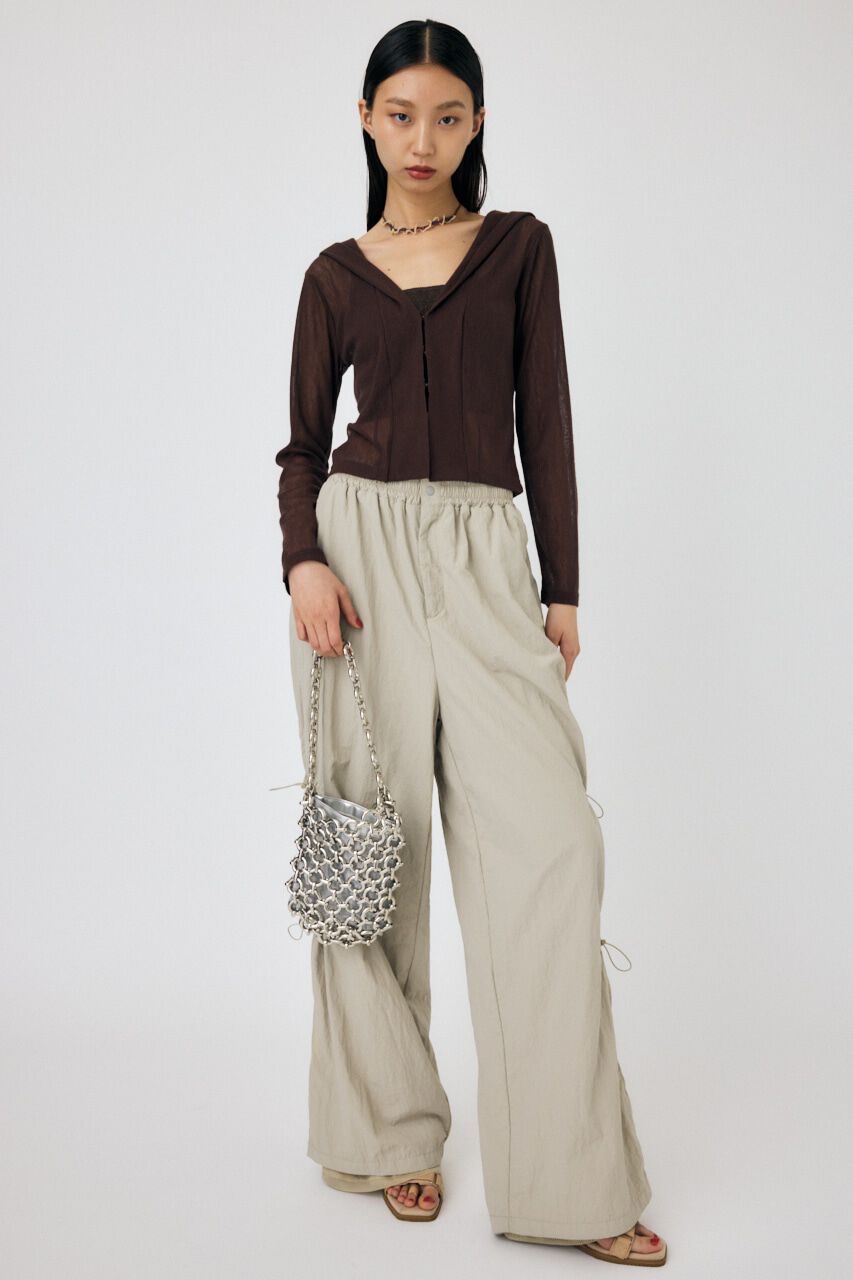 MOUSSY「SHEER CUT フーディ」|パーカー|